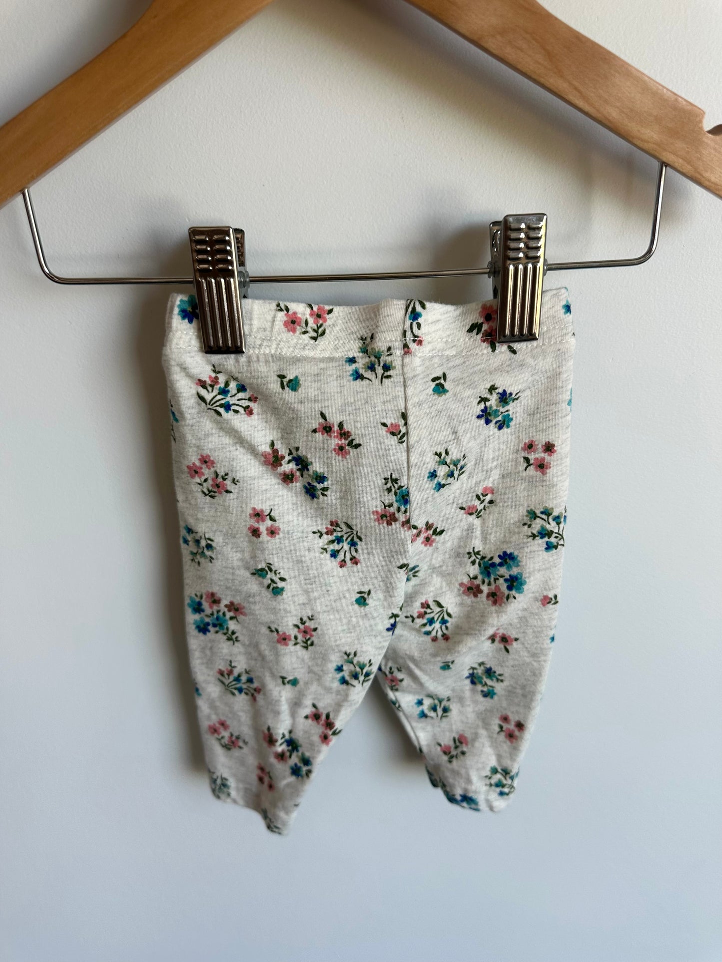 Tan Floral Bunch Pattern Pants / 3m