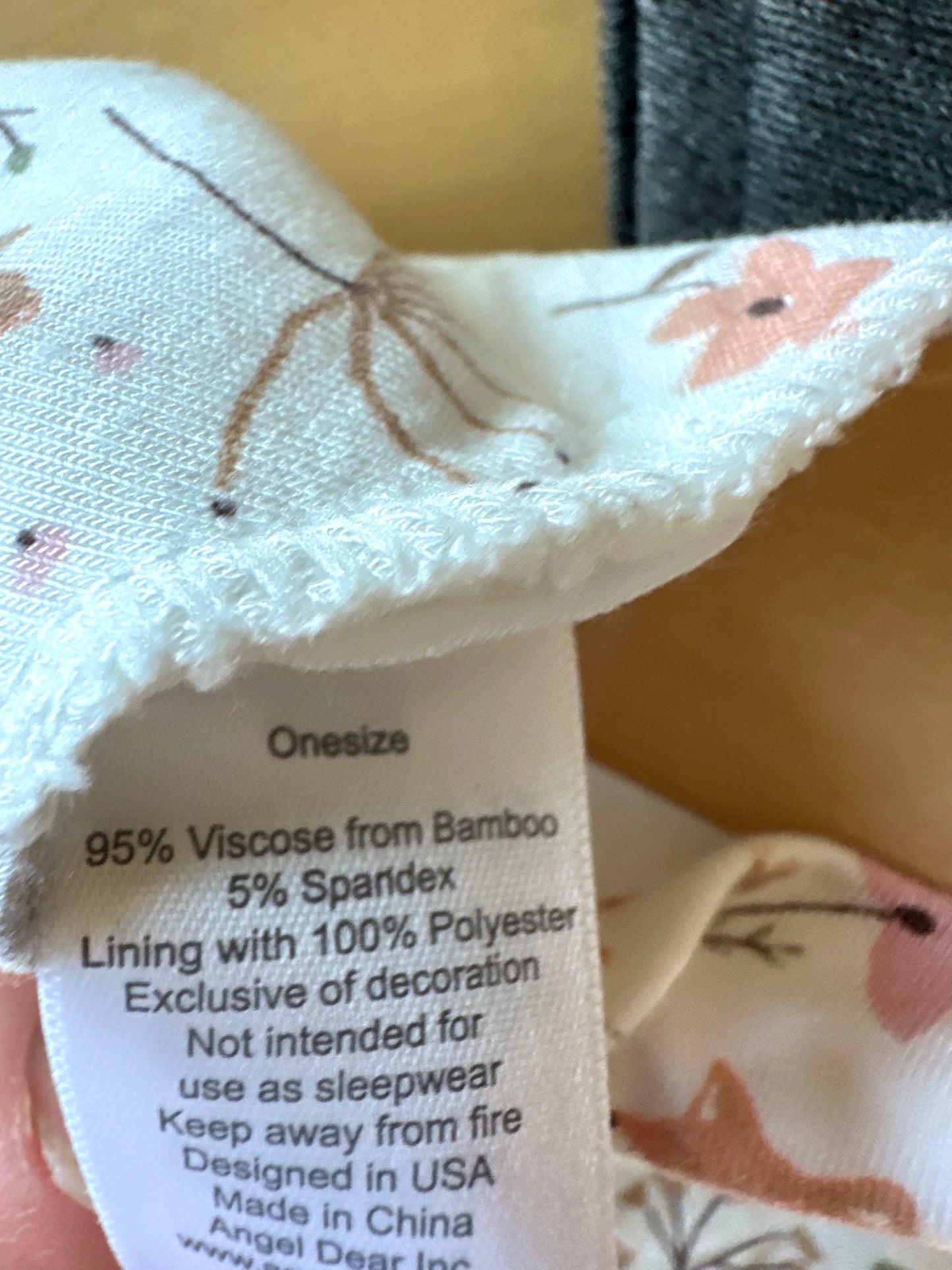 Bamboo Woodlands Triangle Bib