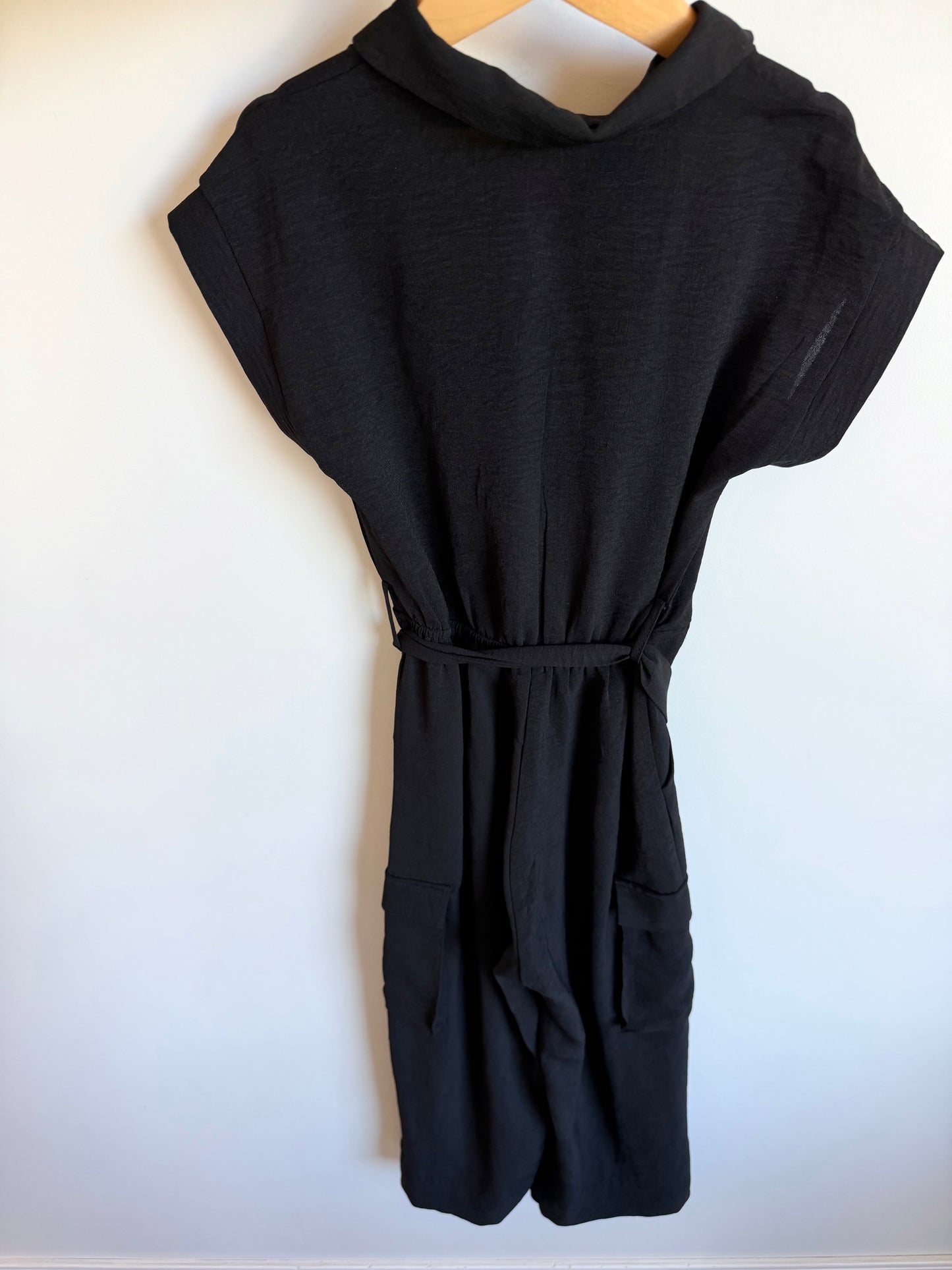 Black Collared Jumpsuit / 8 years