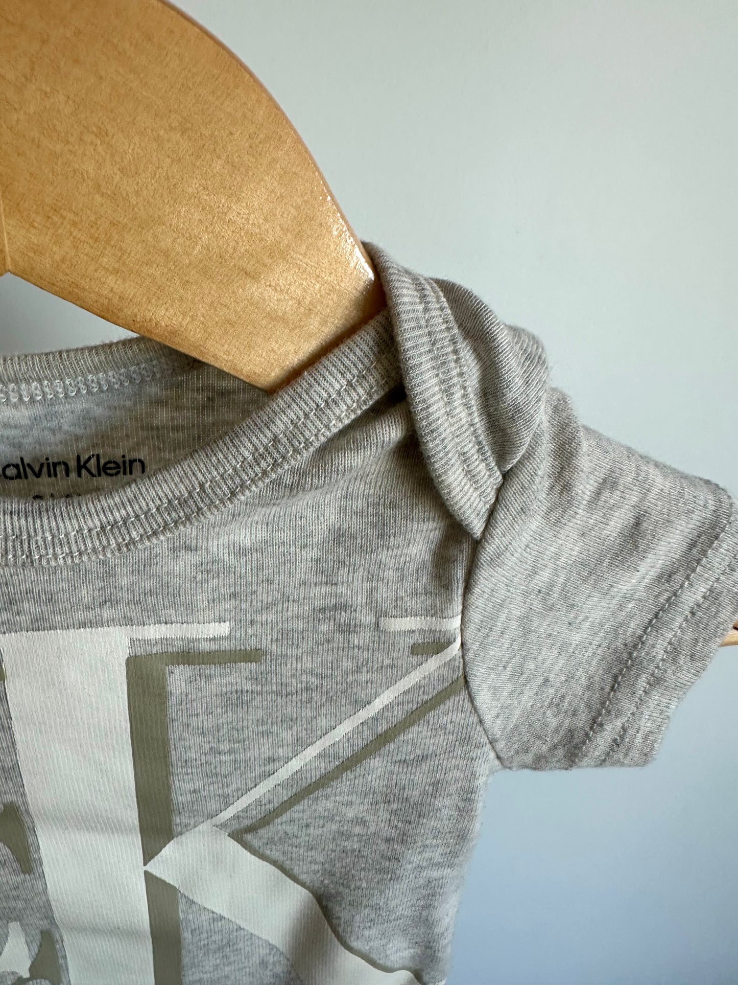 CK Grey Bodysuit / 3-6m