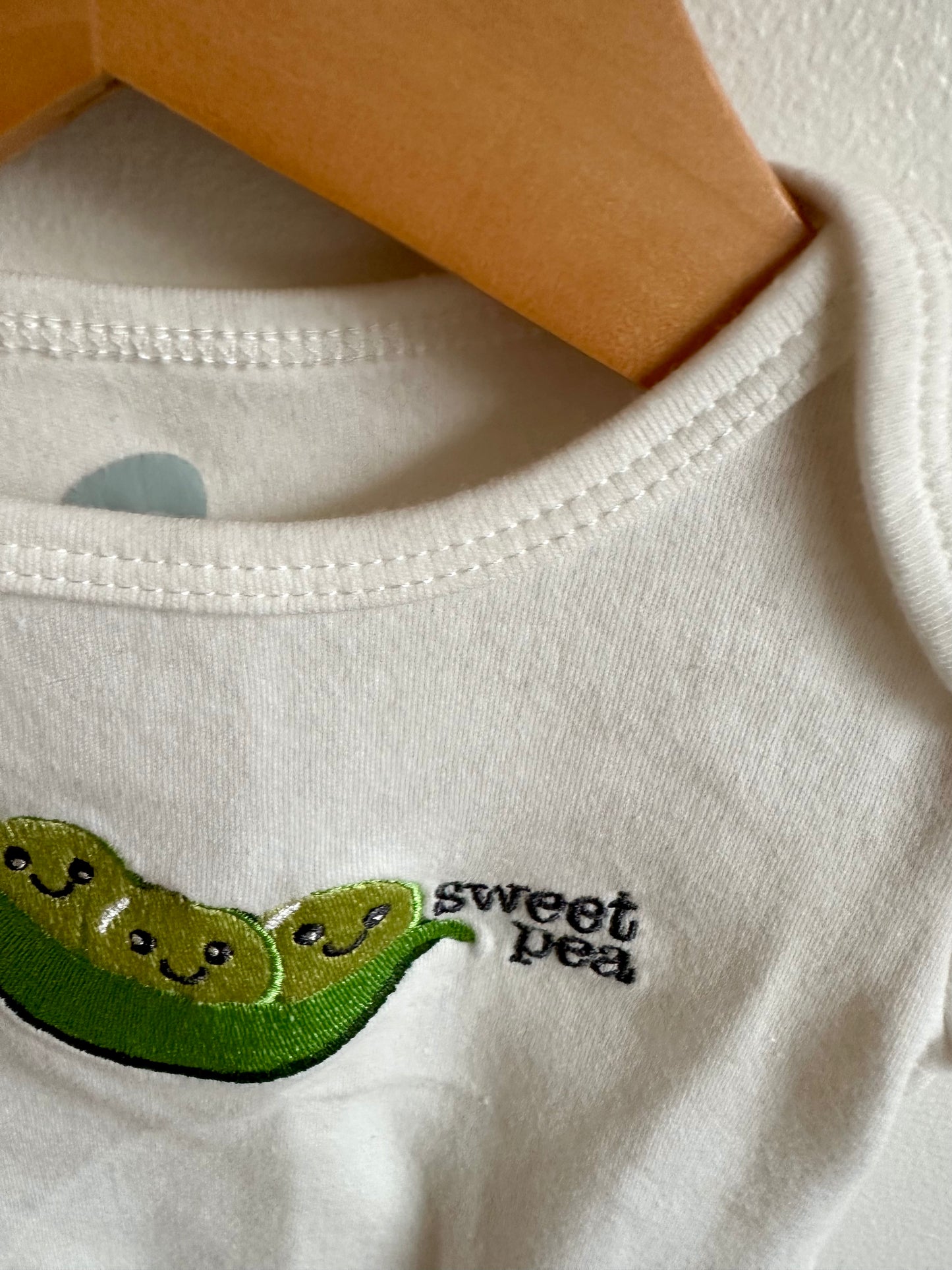 Sweet Pea Organic Bodysuit / 3-6m