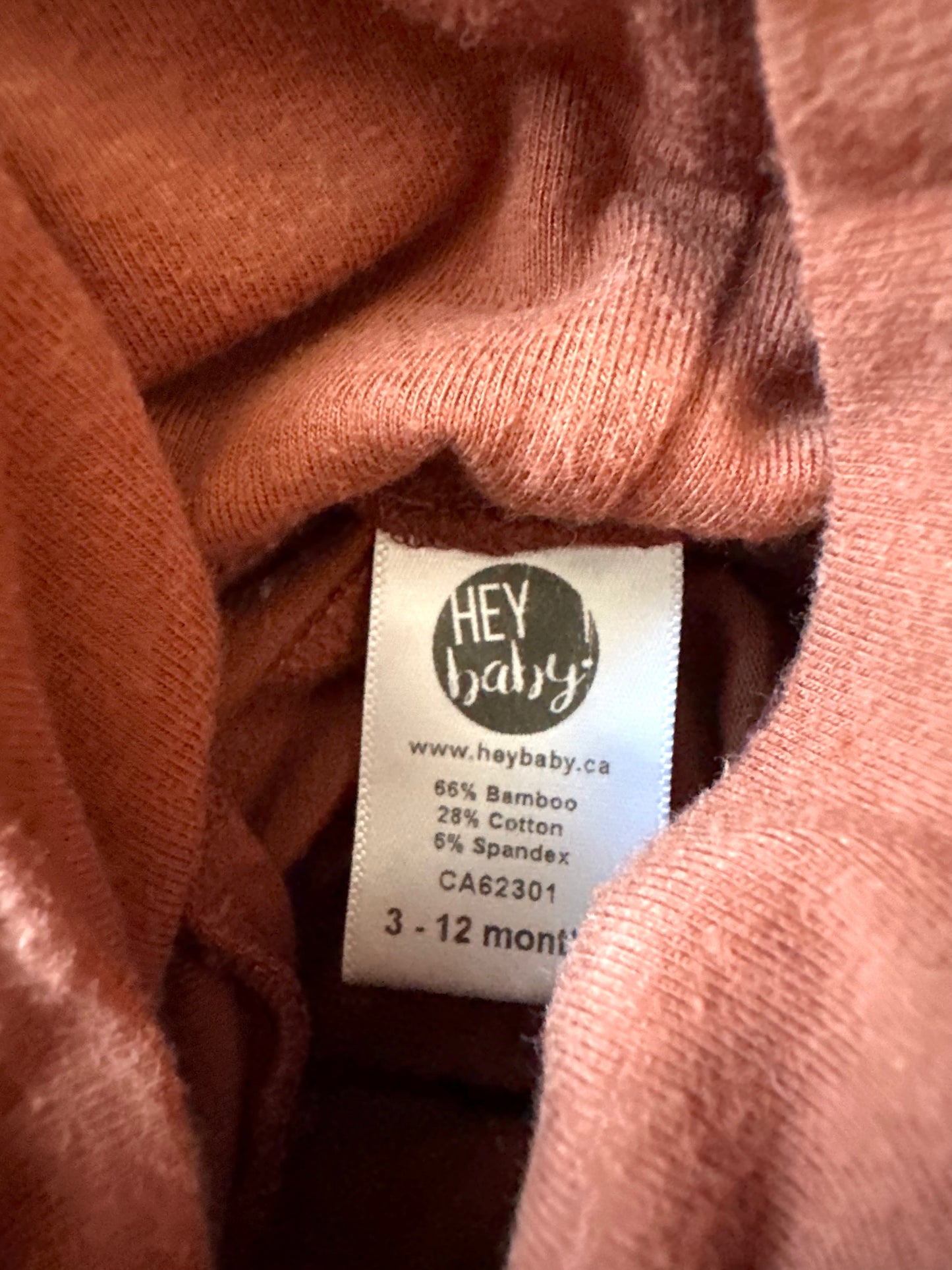 Terracotta Bamboo Grow with Me Pants (PLAY) / 3-12m