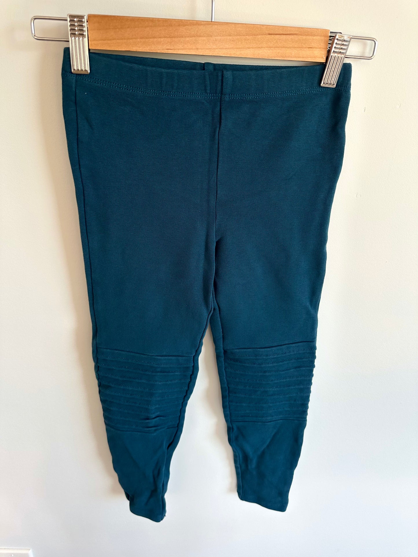 Tea Collection Teal Knit Pants with Knee Detail / 8 years