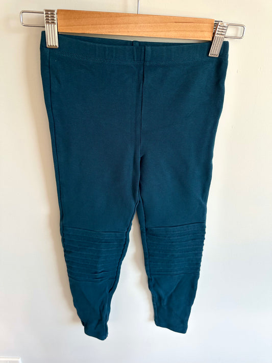 Tea Collection Teal Knit Pants with Knee Detail / 8 years