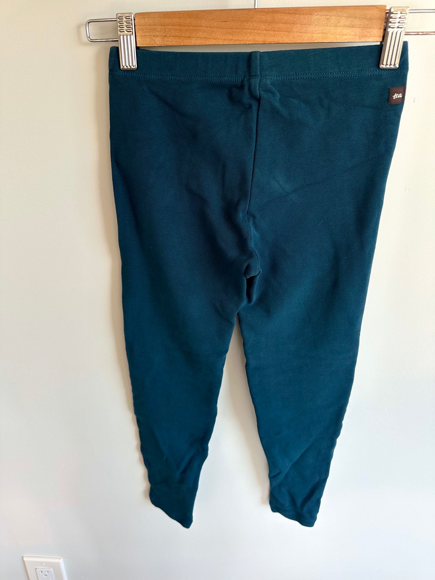 Tea Collection Teal Knit Pants with Knee Detail / 8 years