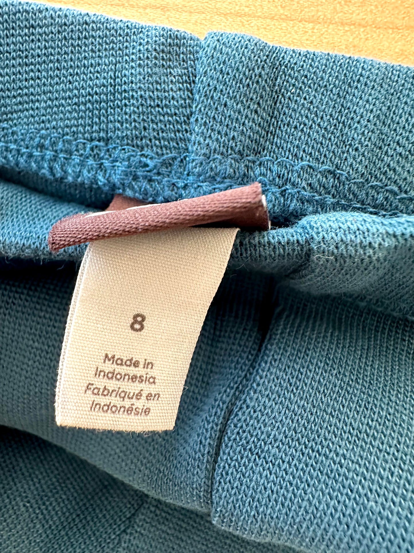 Tea Collection Teal Knit Pants with Knee Detail / 8 years