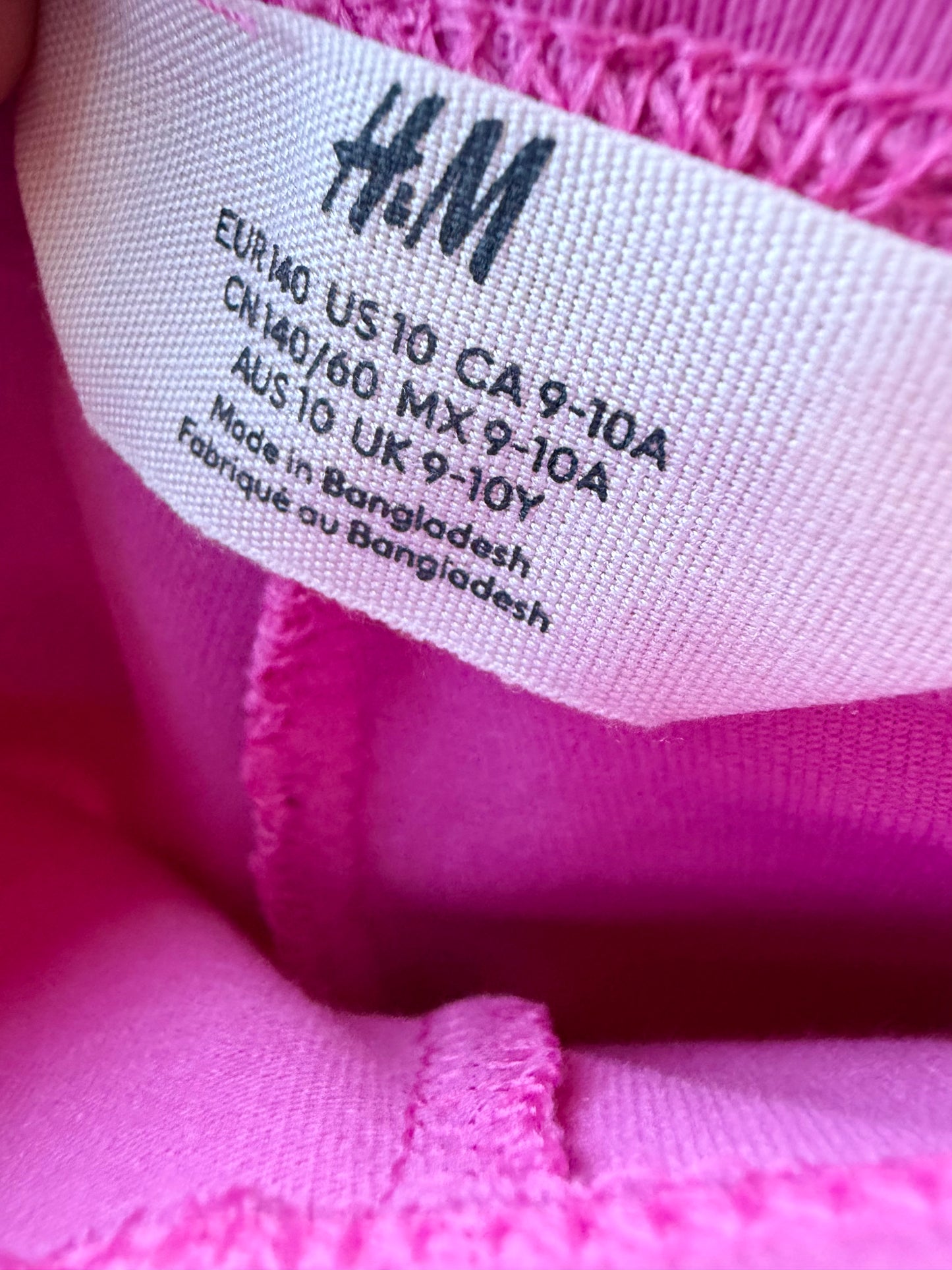 H&M Hot Pink Leggings / 9 years