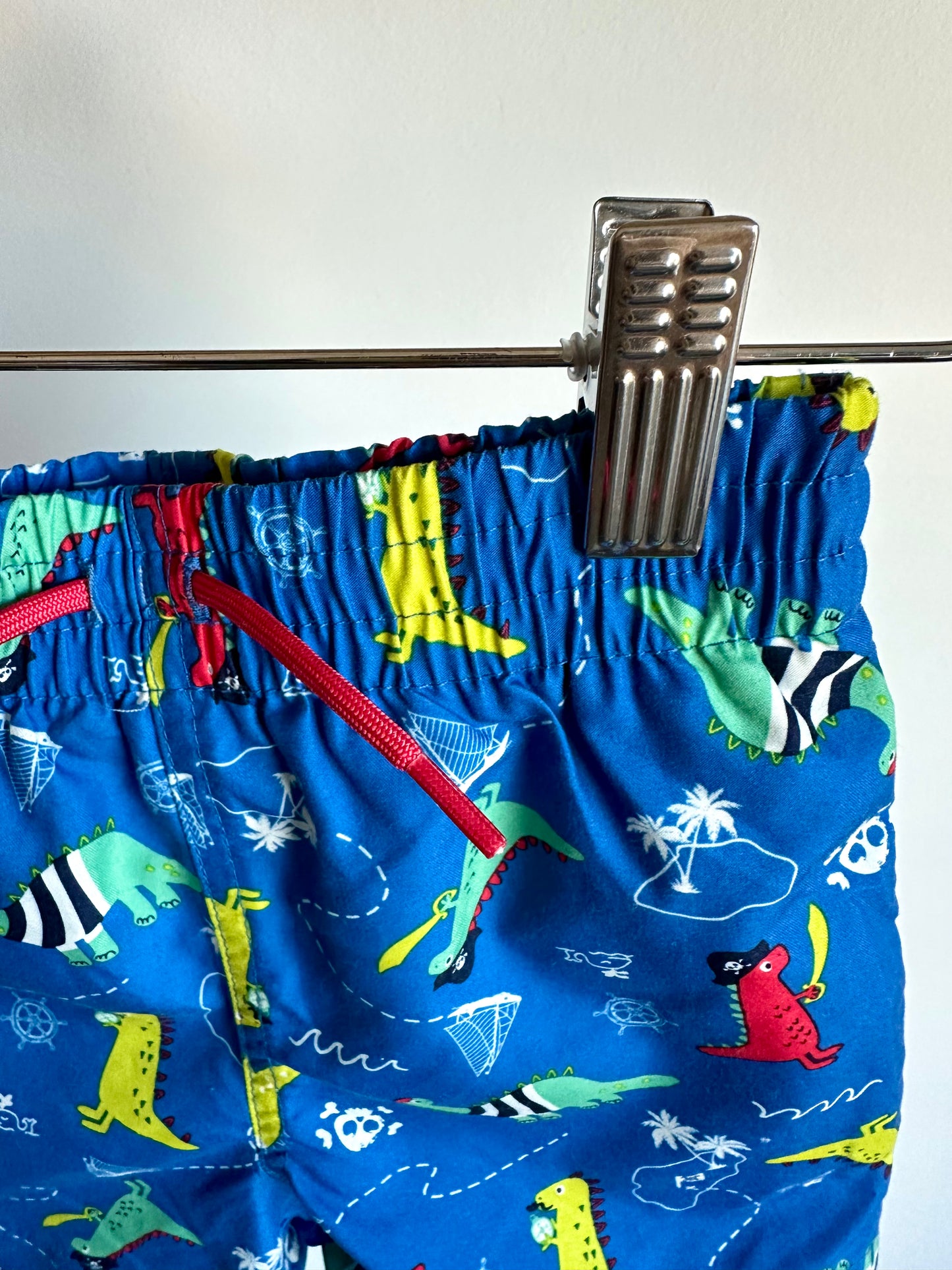 Pirate Dino Swim Shorts / 12-18m