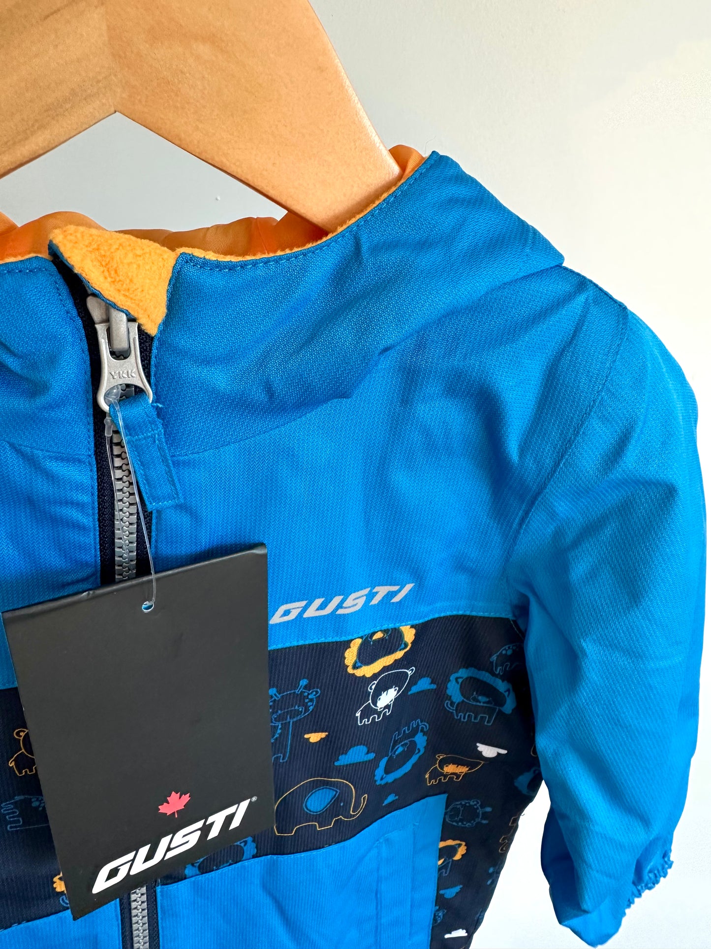 Gusti Blue Dinosaur Rain Jacket (With Tags) / 3T