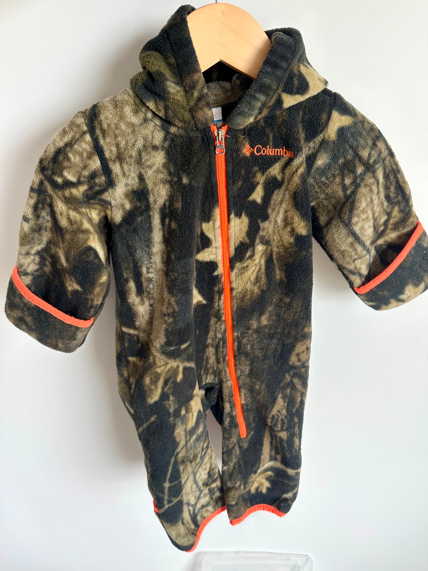 Columbia Fleece Camo Bunting Suit / 6-12m
