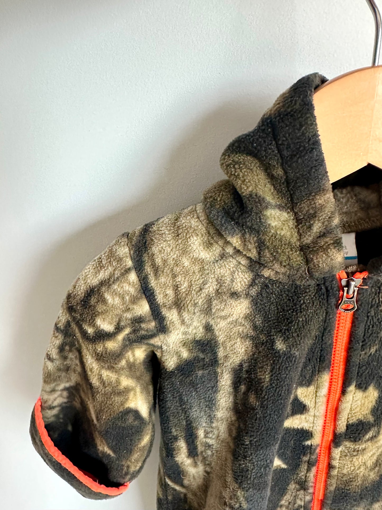 Columbia Fleece Camo Bunting Suit / 6-12m