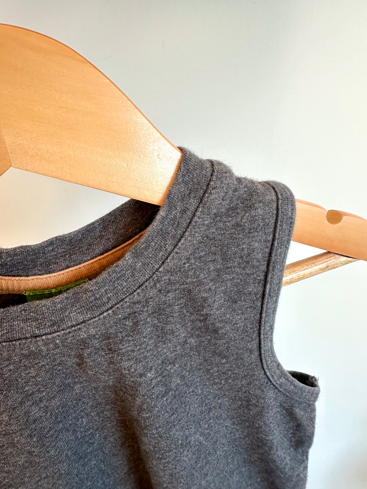 Peekaboo Beans Grey Tank / 3T