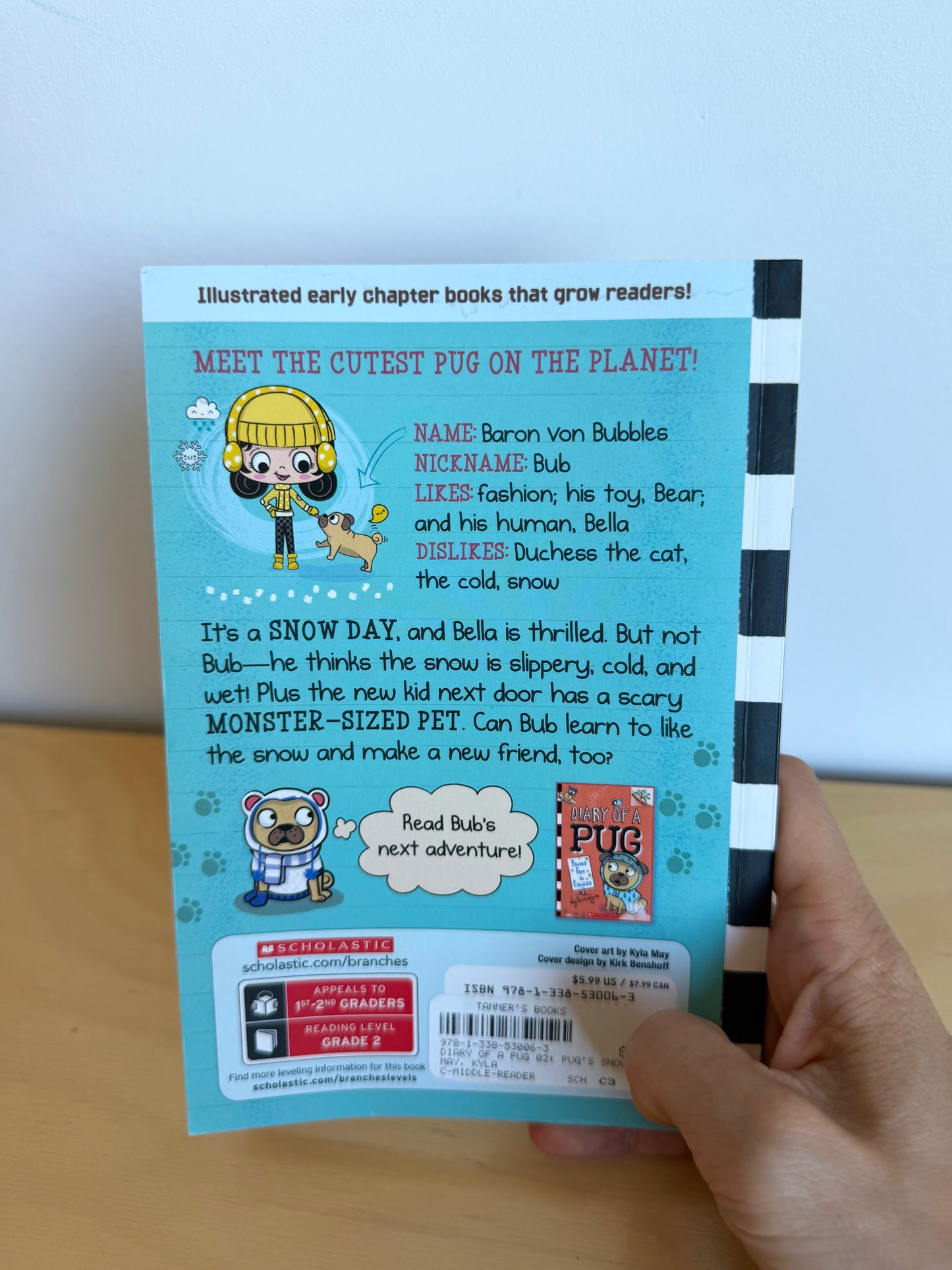 Pug’s Snow Day Book: (Diary of a Pug #2) / 6-8 years