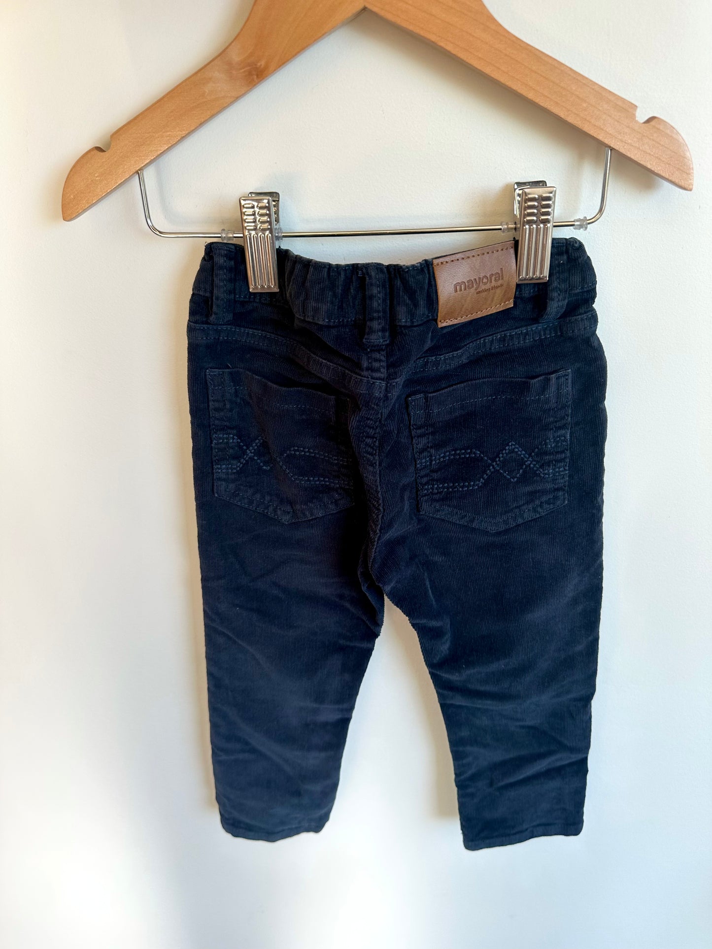 Mayoral Black Cord Pants / 18m