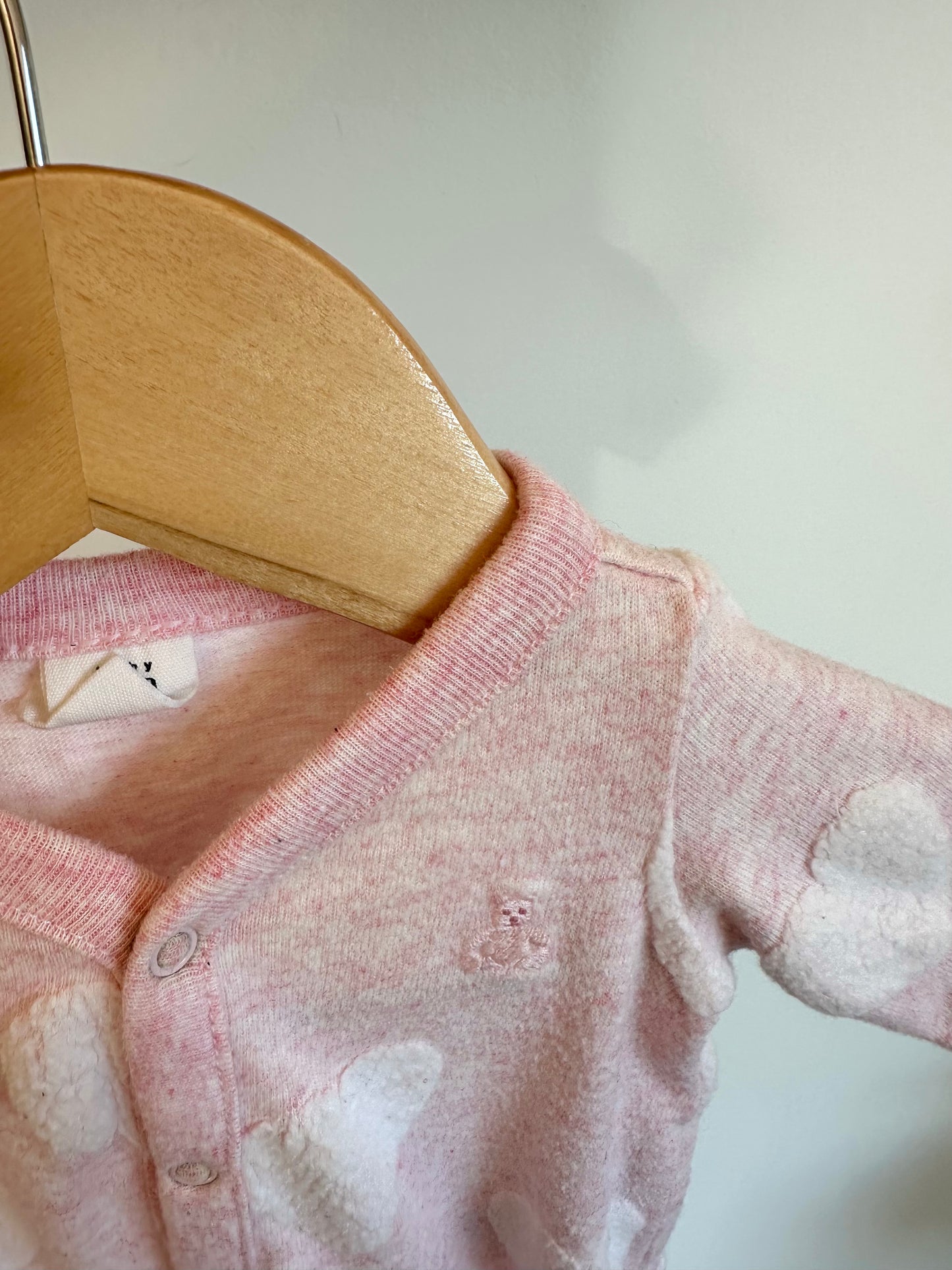 Gap Newborn Pink Heart Sleeper / 0m