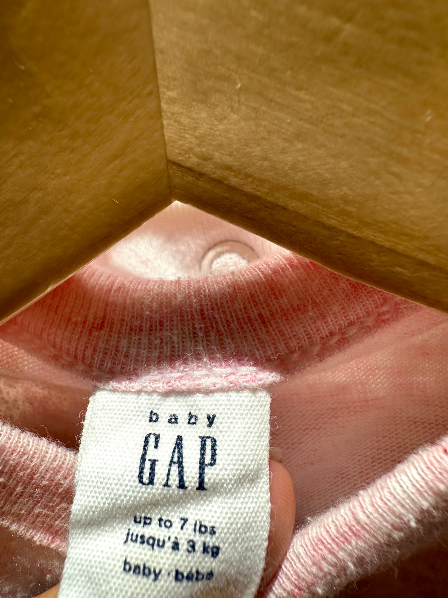 Gap Newborn Pink Heart Sleeper / 0m