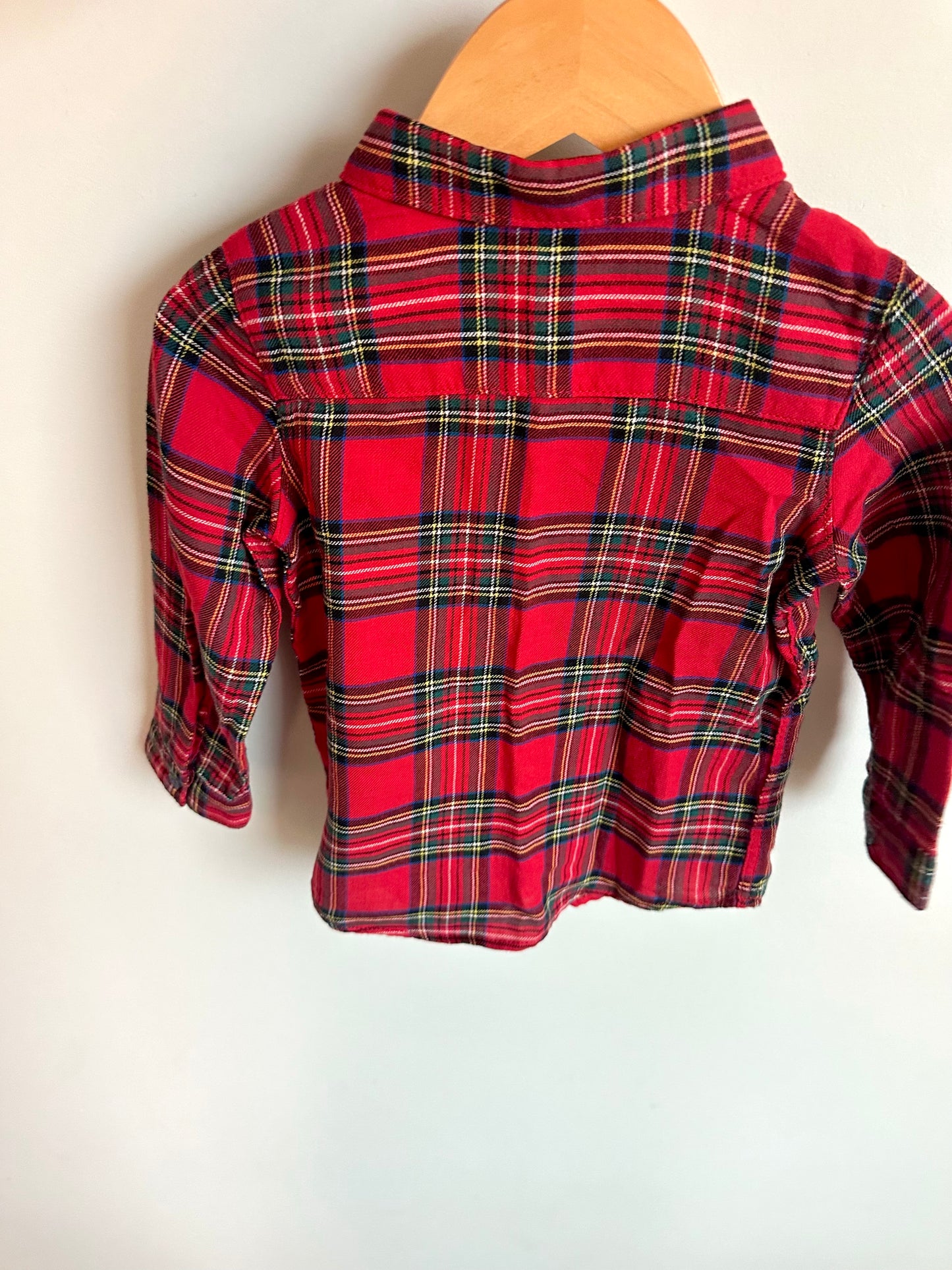H&M Tartan Button Up Shirt / 12-18m