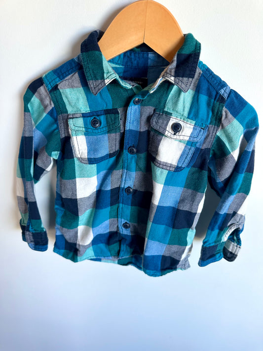 Longsleeve Checkered Blues Top / 2T