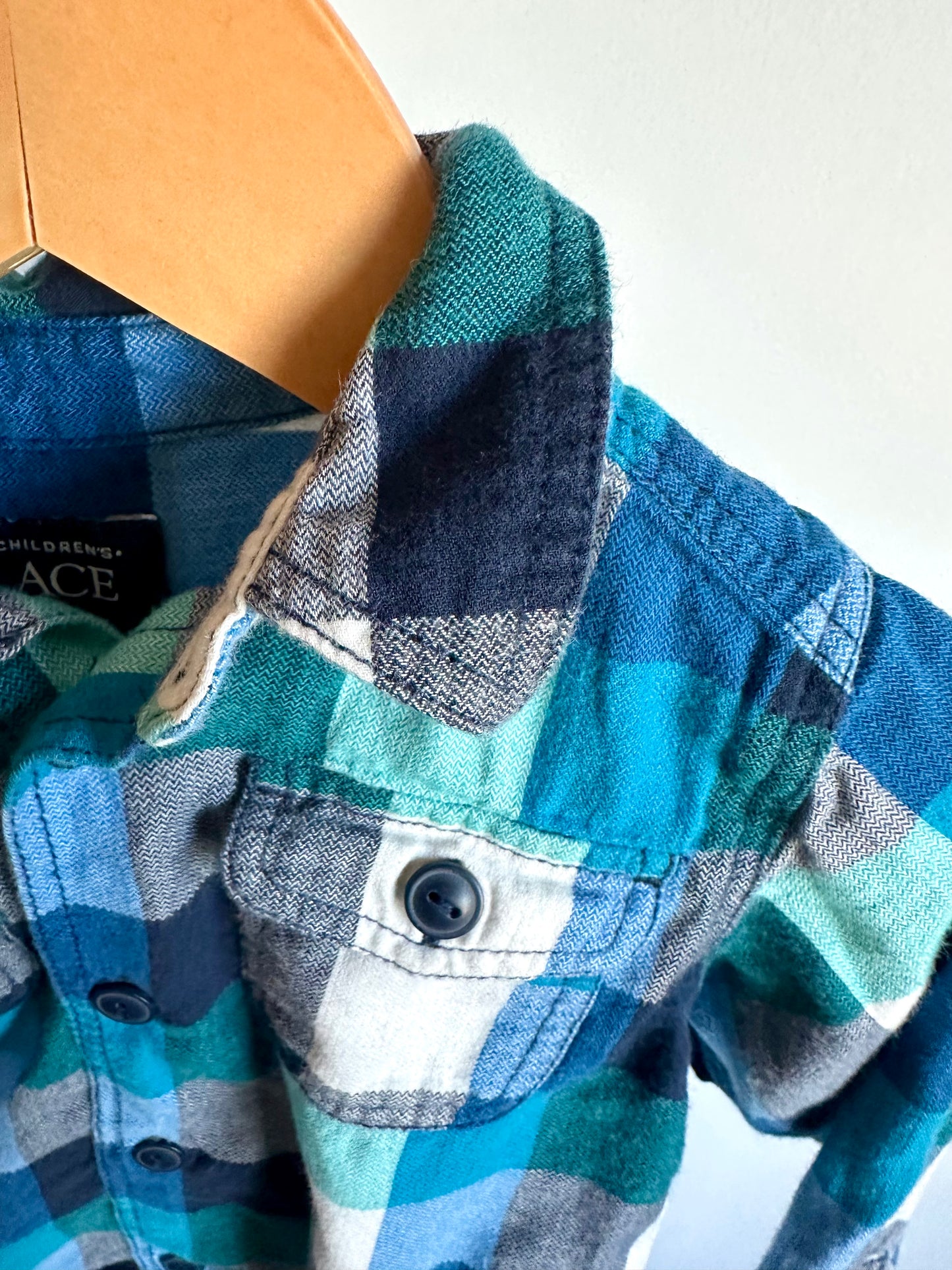 Longsleeve Checkered Blues Top / 2T