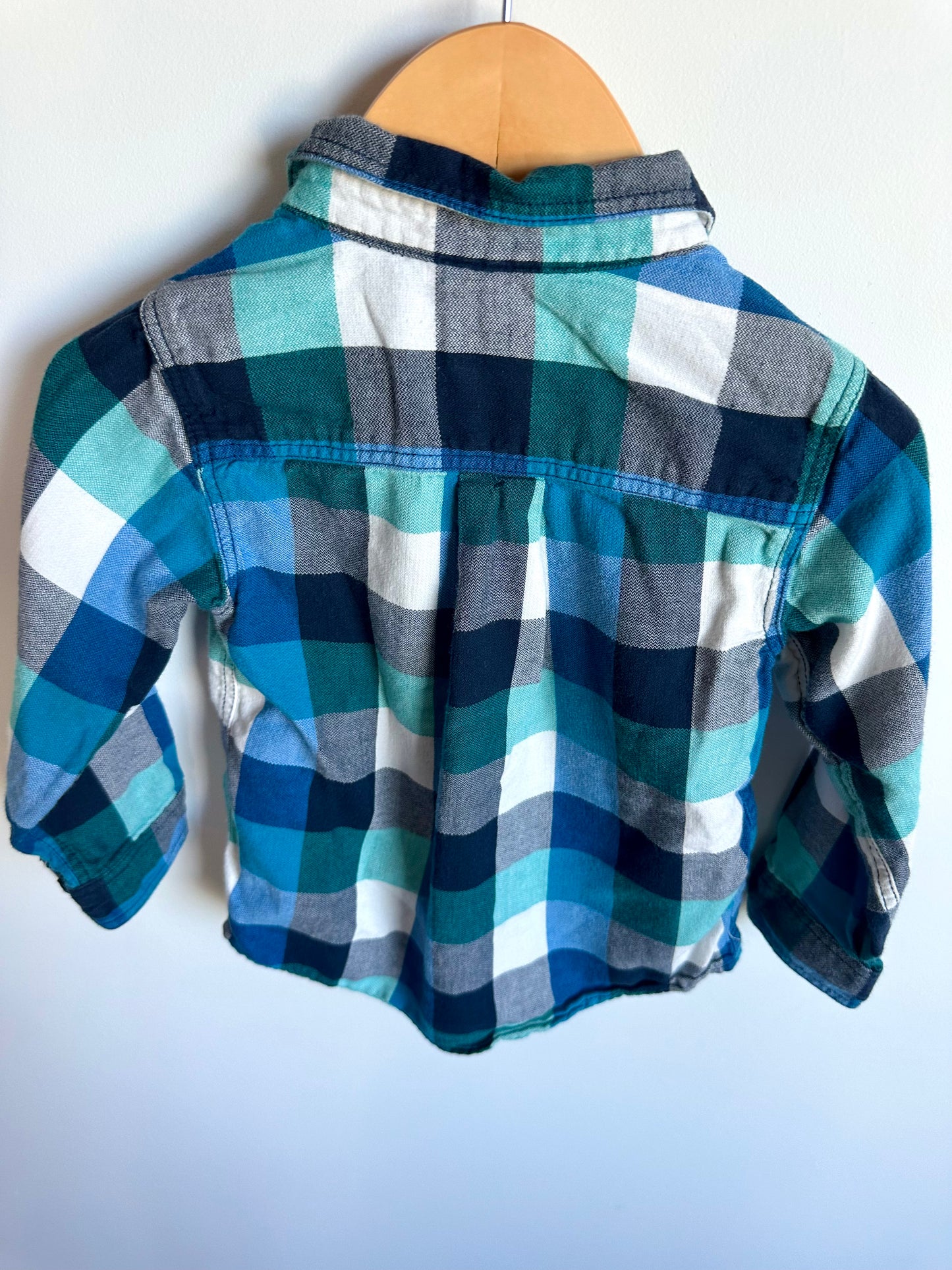 Longsleeve Checkered Blues Top / 2T