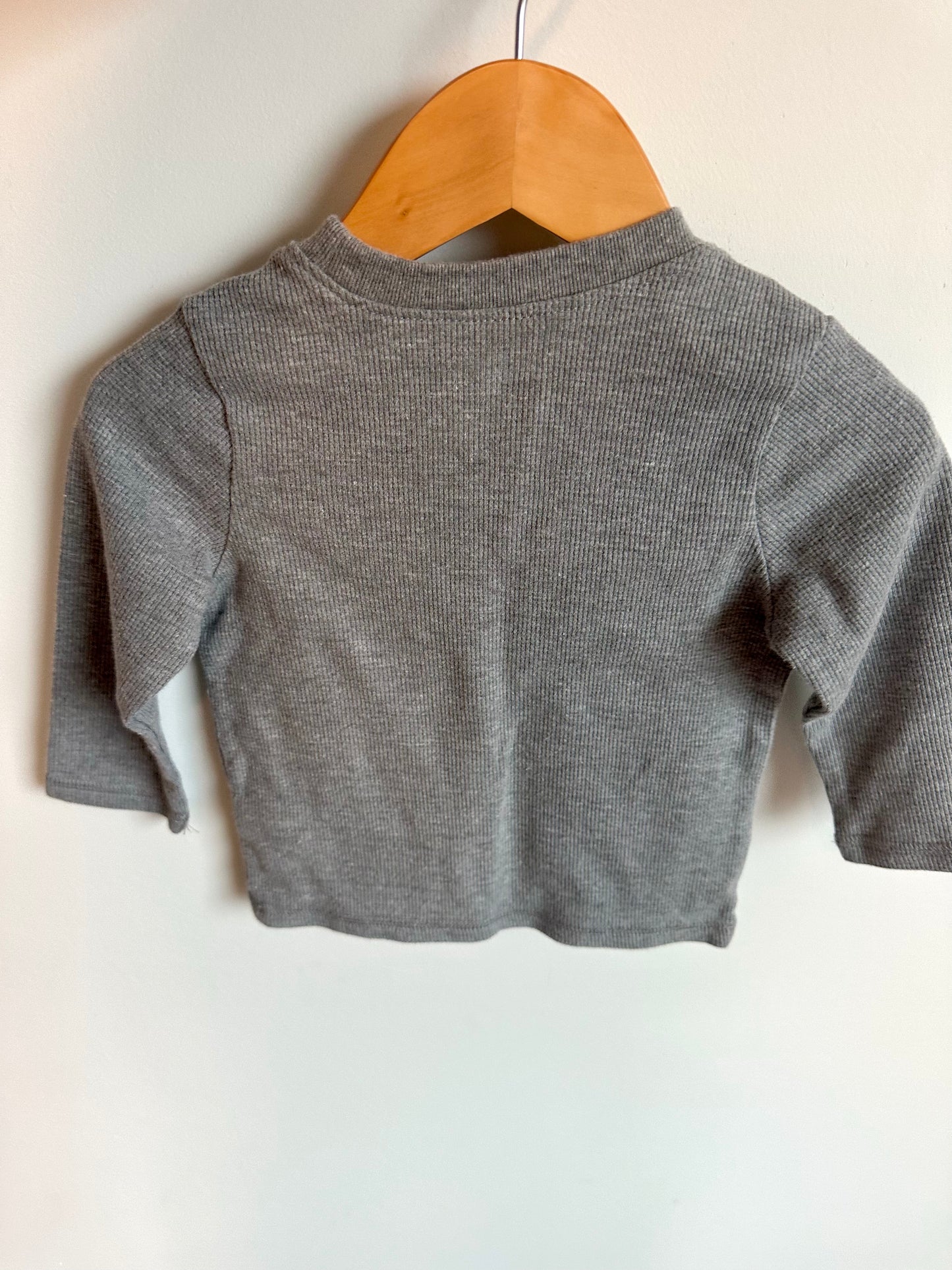 Explorer Grey Waffle Long Sleeve / 18m