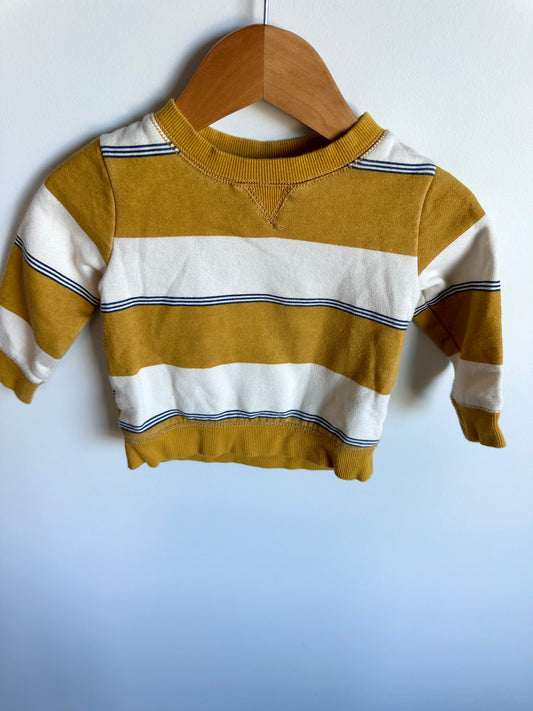 White + Burnt Orange Shirt / 12m