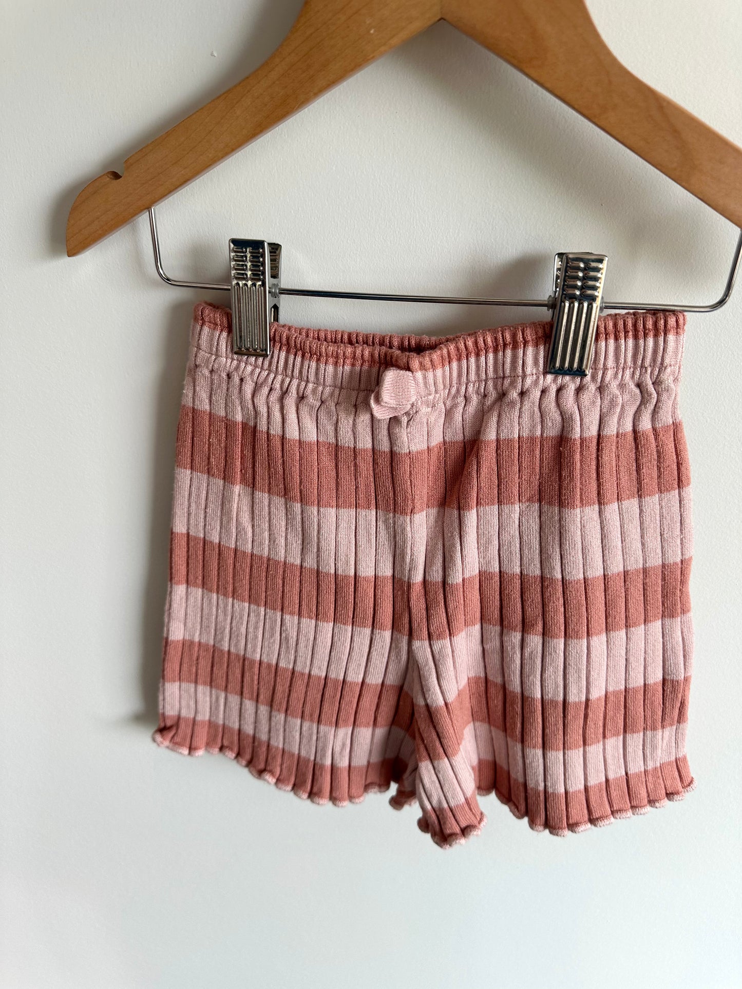 H&M Blush Striped Shorts / 6-8 years