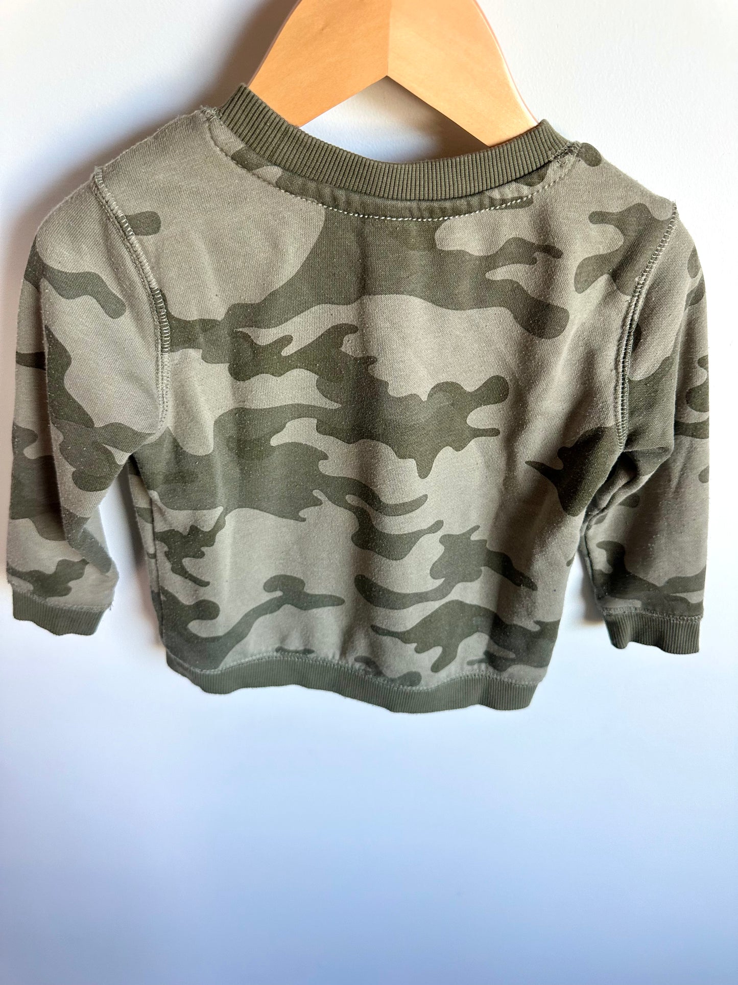 Camo Wink Face Sweater / 18-24m