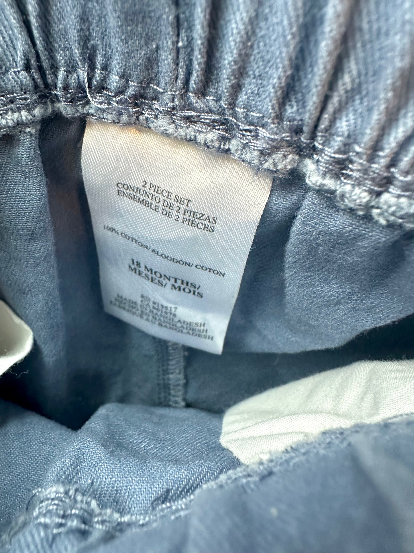 Grey Pants with Knee Detail / 18m