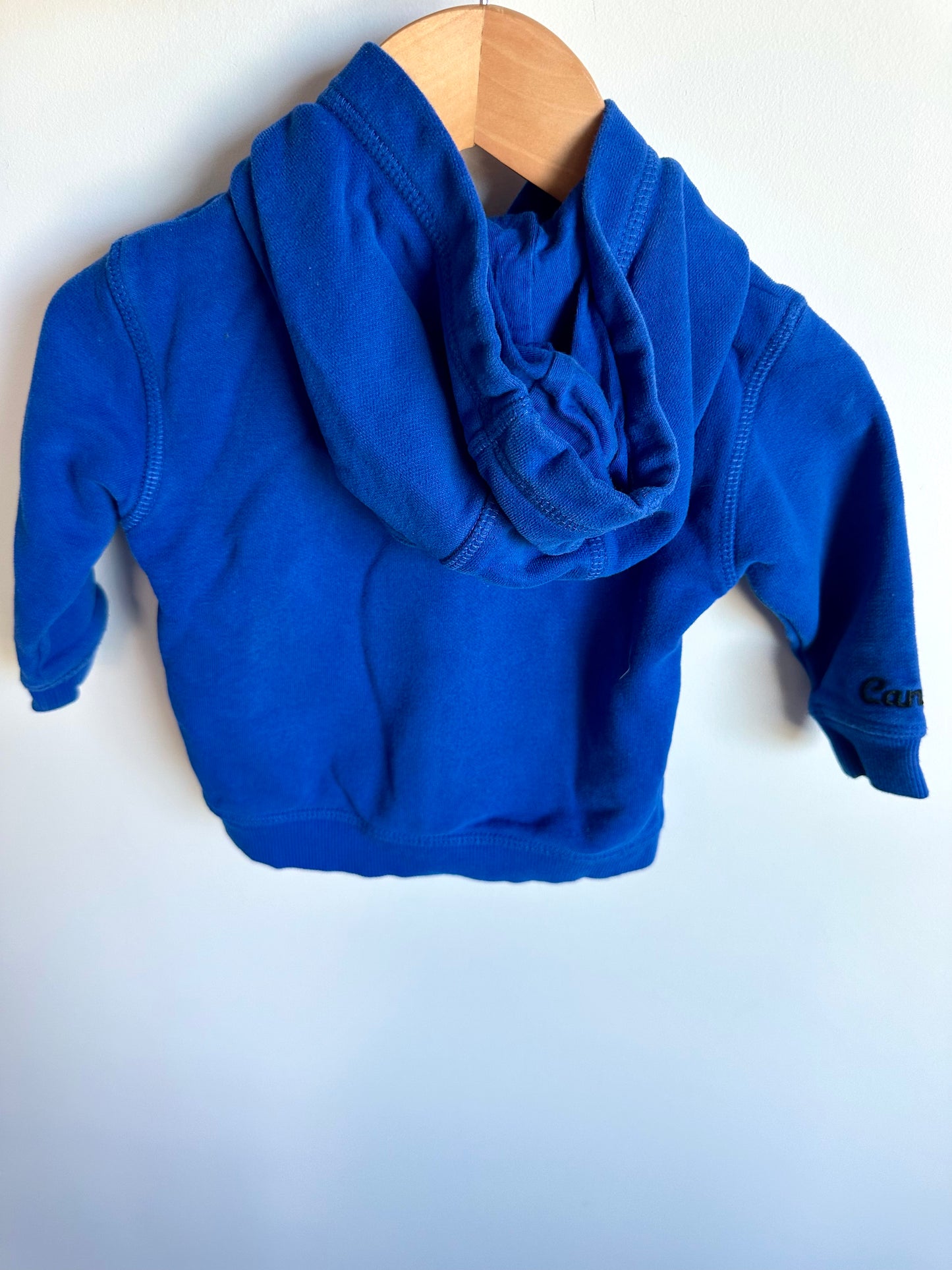 Cobalt Blue Zipper Hoodie / 6-12m