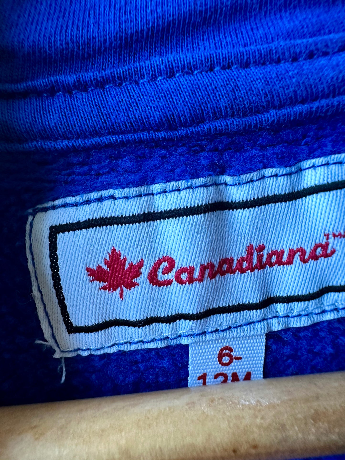 Cobalt Blue Zipper Hoodie / 6-12m