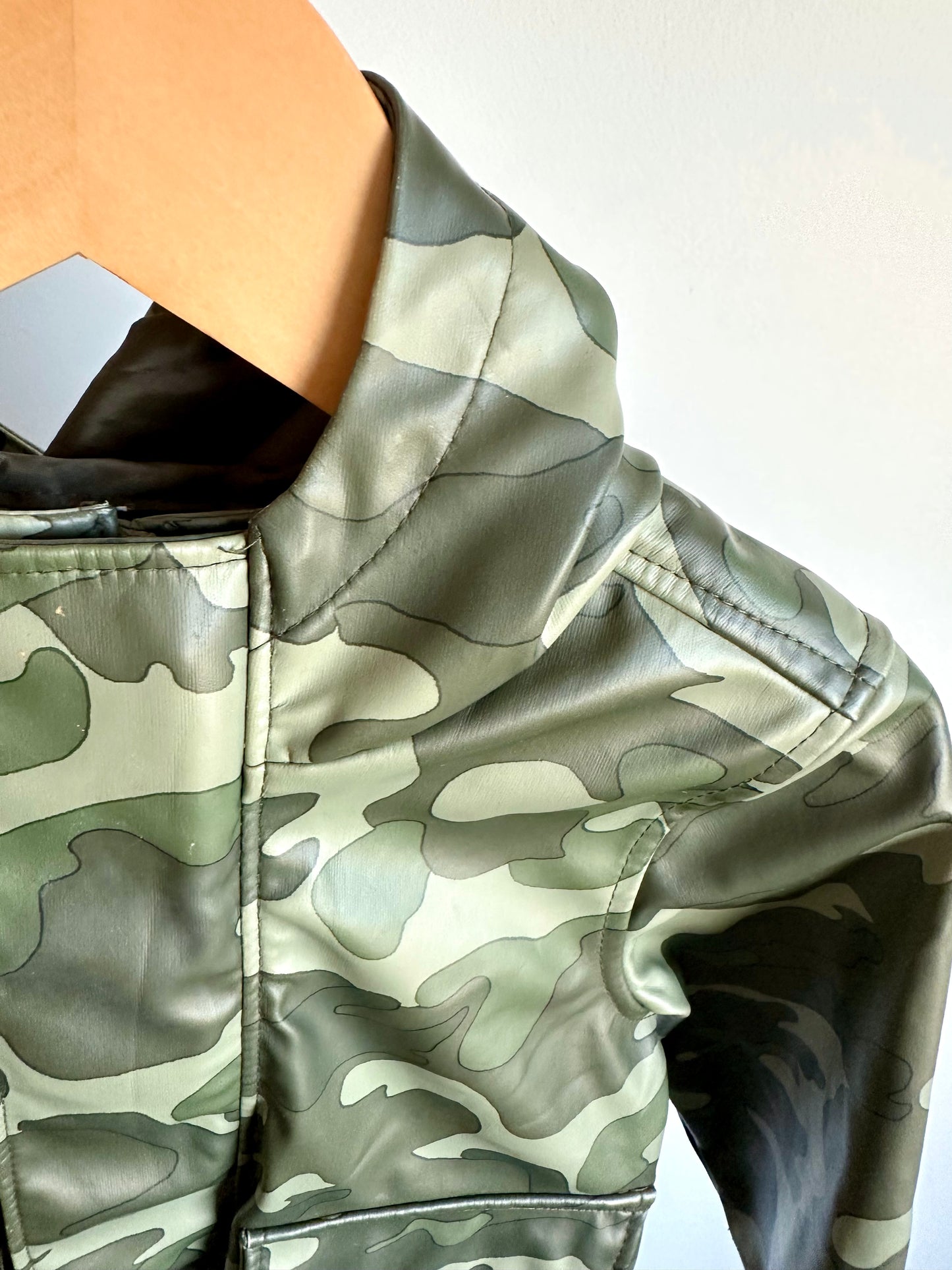 Green Camoflage Rain Jacket / 18-24m