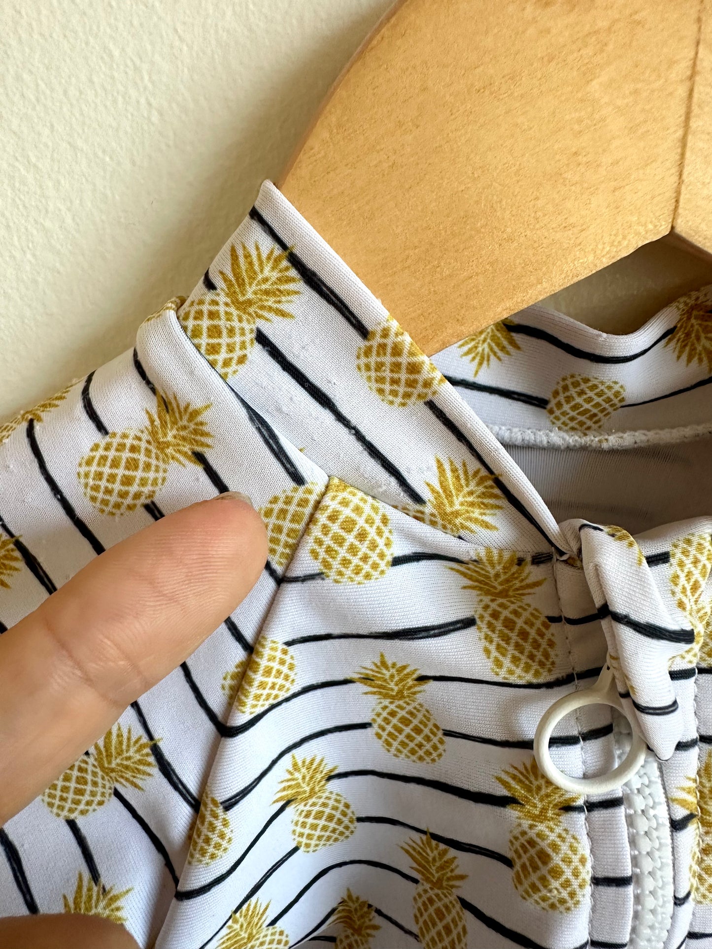 Pineapple One Piece Swim Suit / 6m