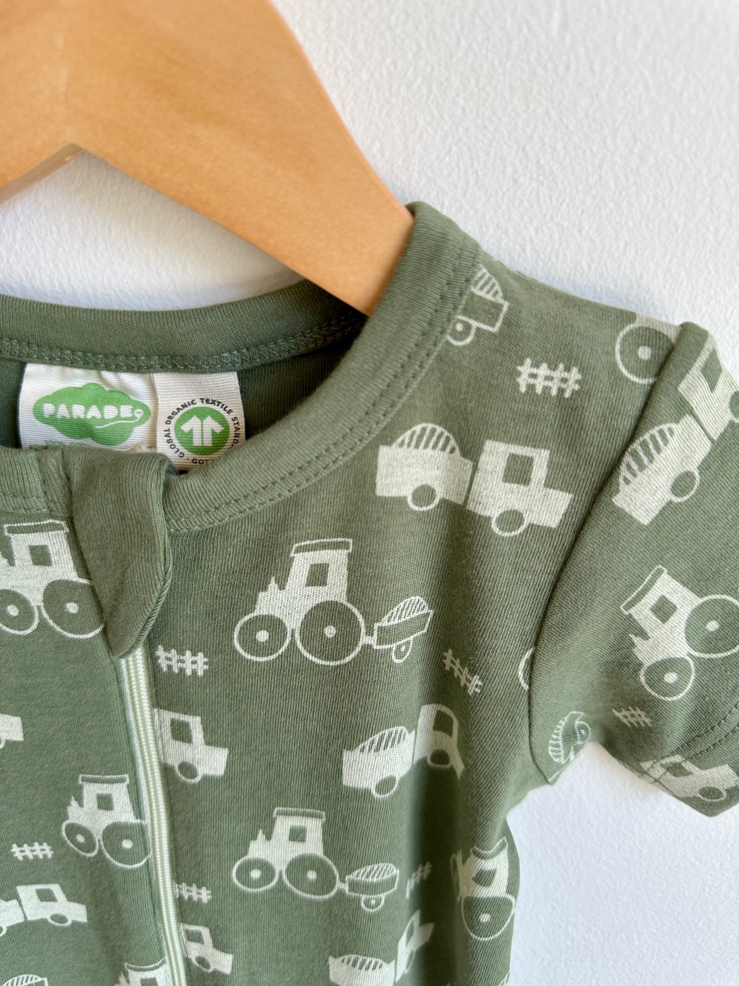 Tractors Parade Organic 2-Way Zip Jumpsuit (New Retail Item) 6-12m