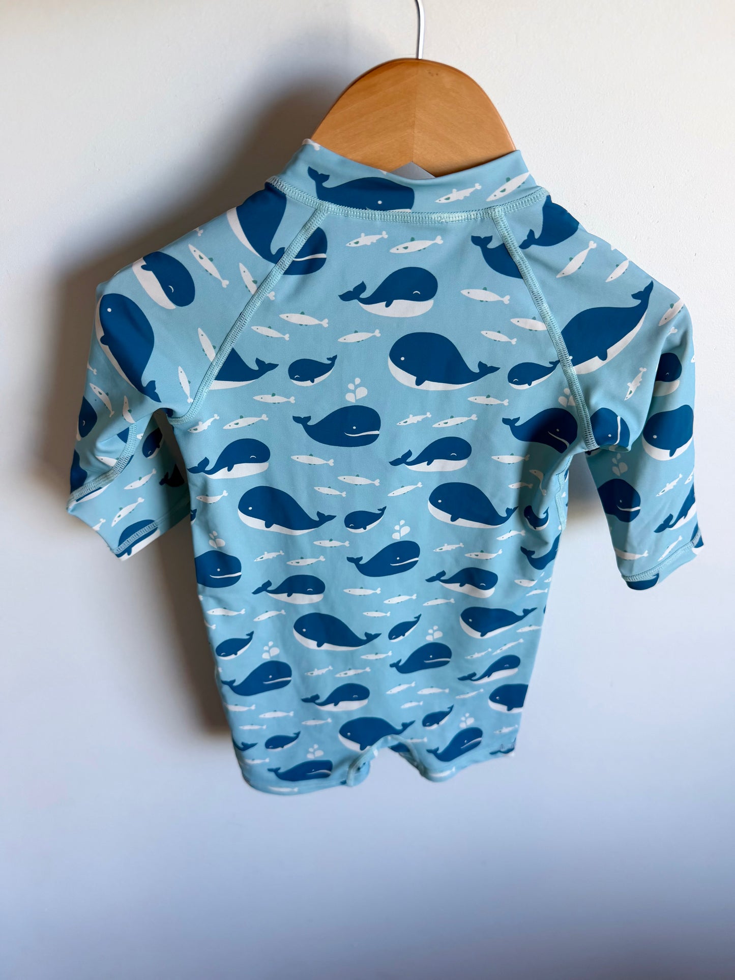 Jan & Jul Blue Whale Swimsuit / 12-18m