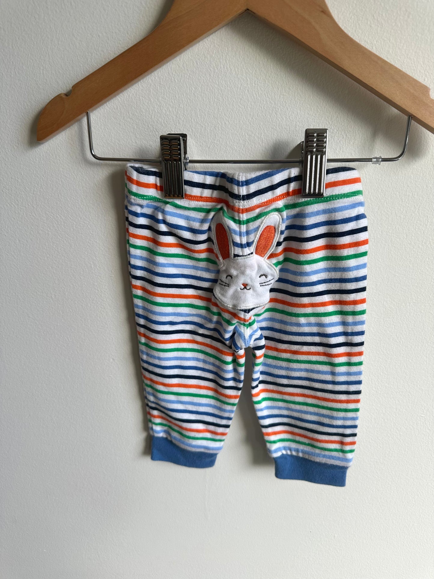 Bunny Striped Pants / 6m