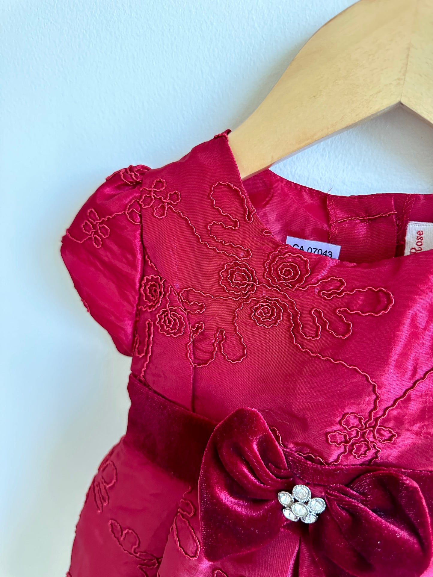 Formal Deep Red Dress / 6-18m