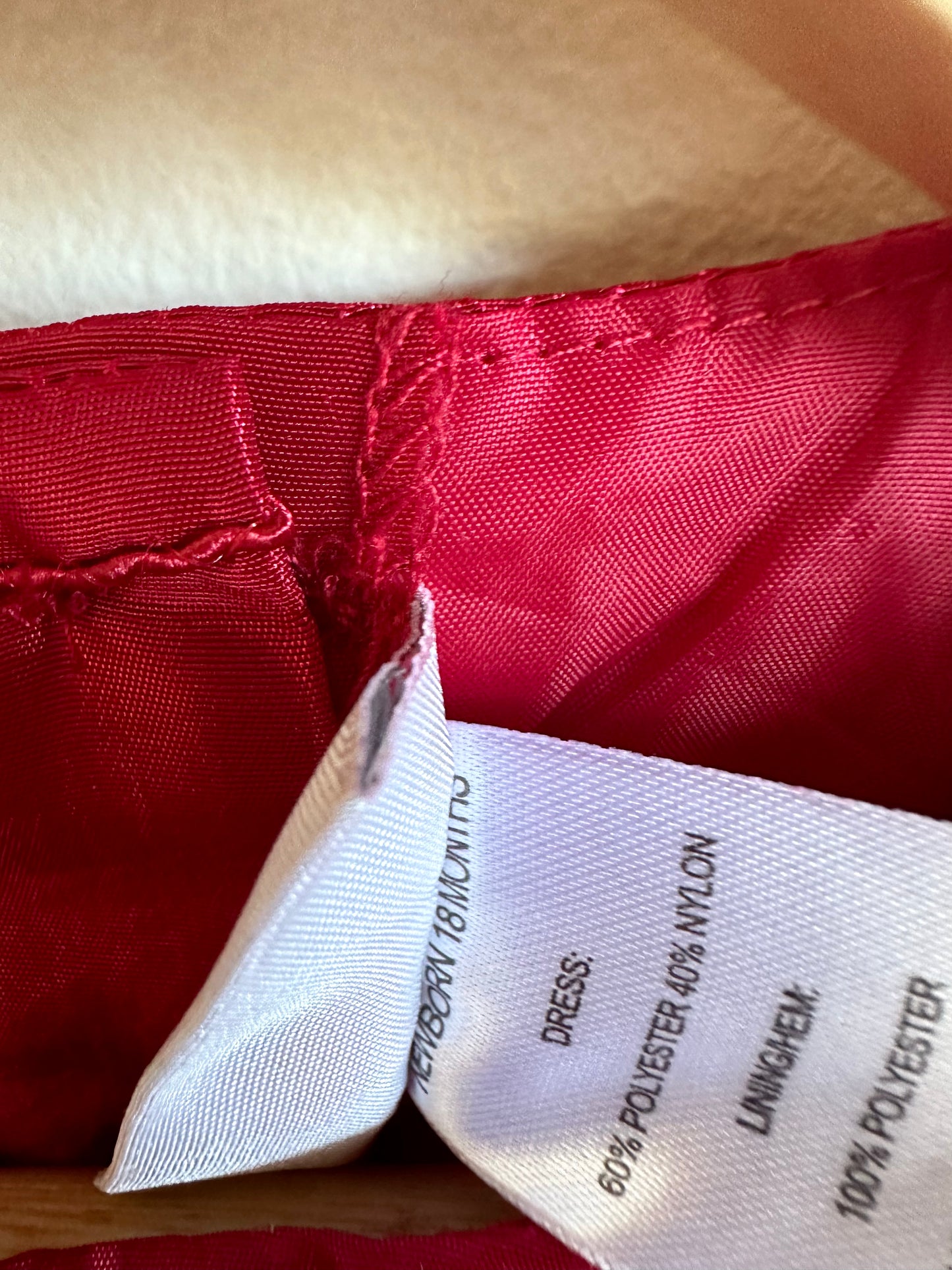 Formal Deep Red Dress / 6-18m