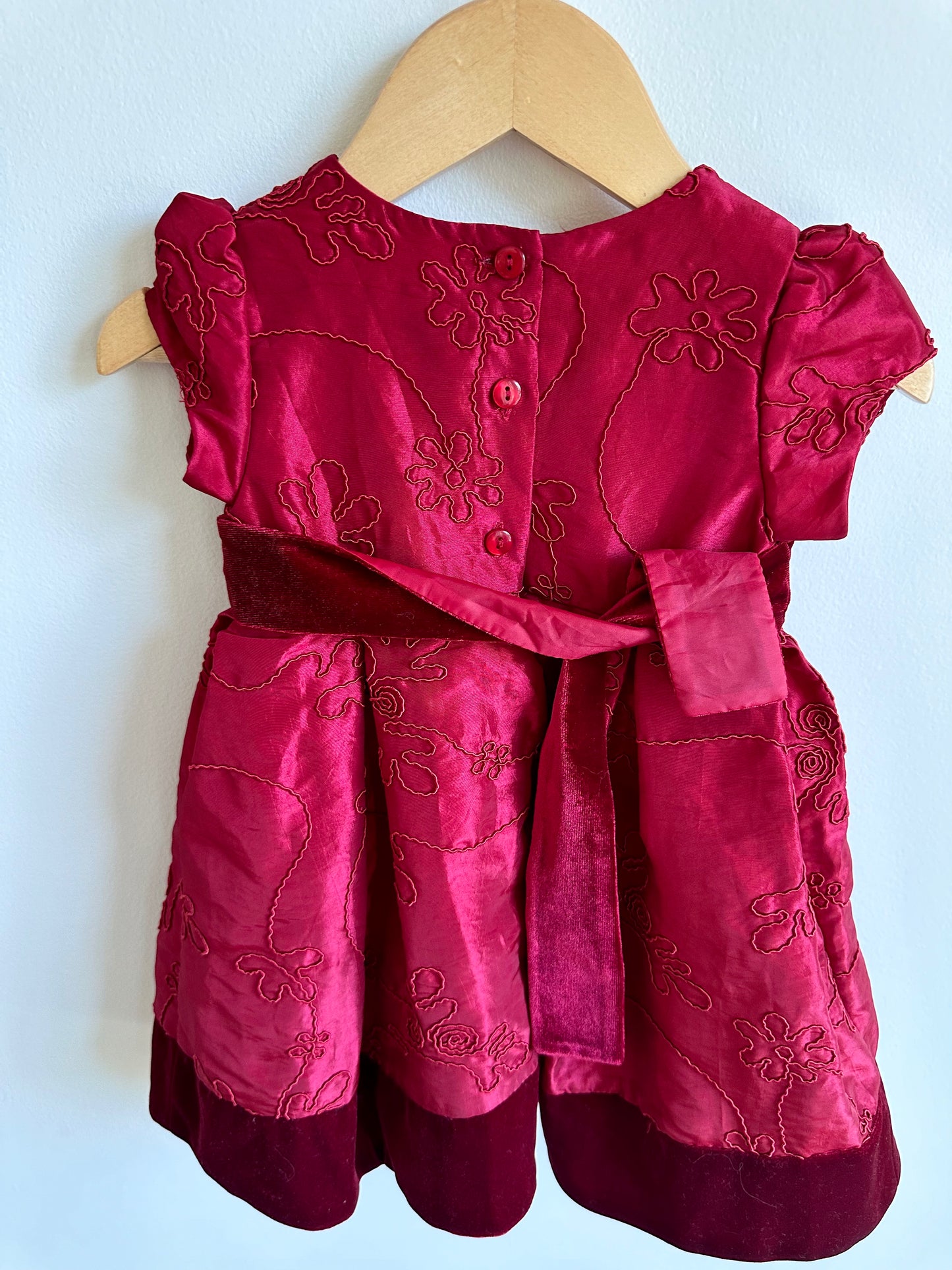 Formal Deep Red Dress / 6-18m