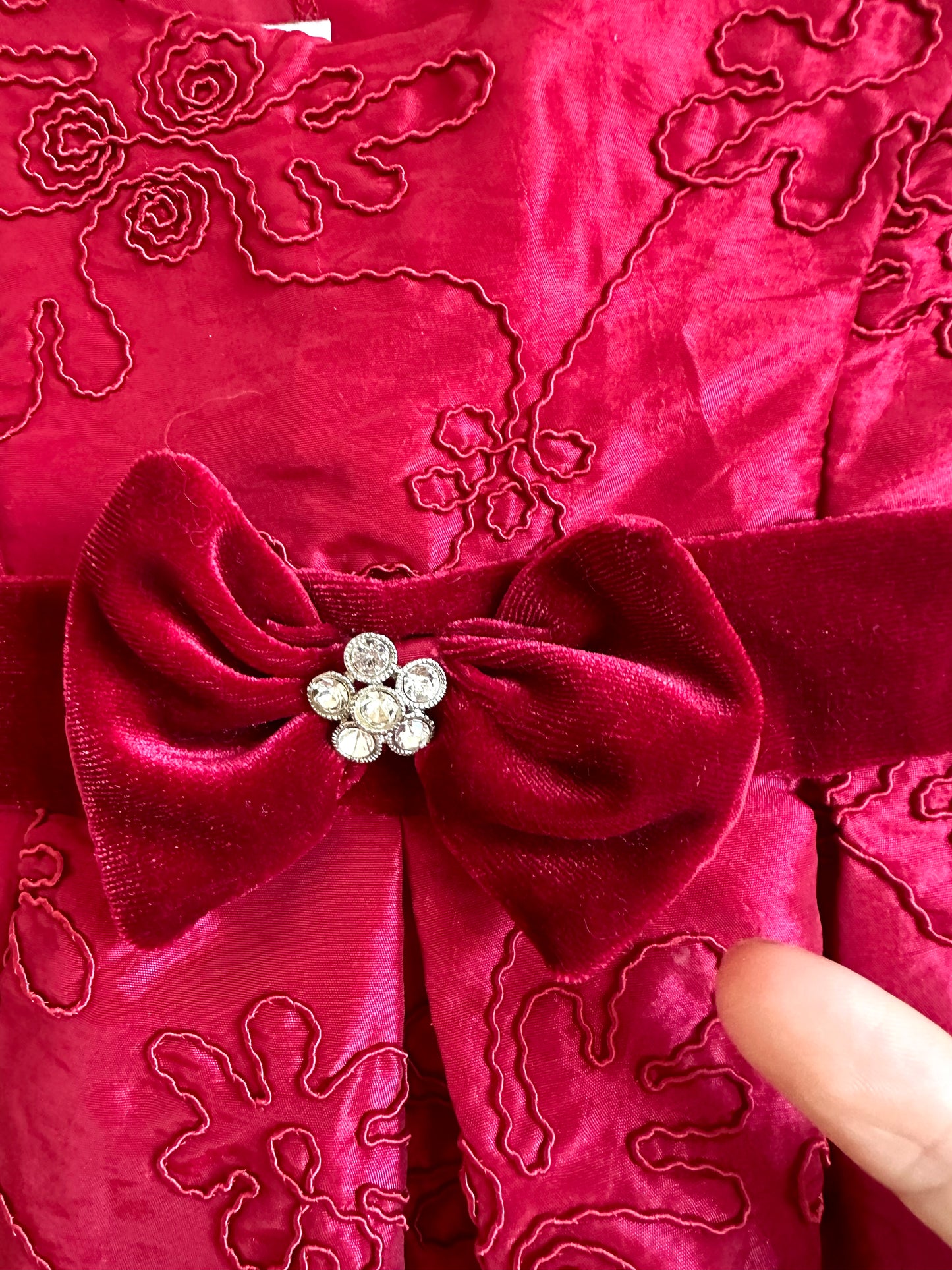 Formal Deep Red Dress / 6-18m