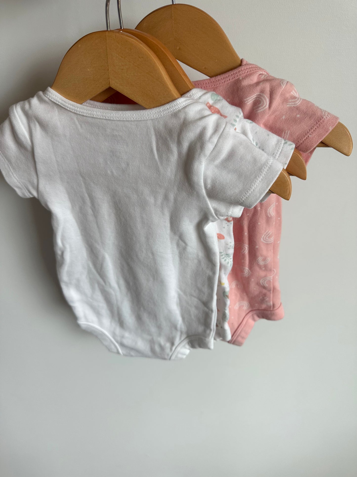Pink Rainbow Bodysuit Set (3) / 3-6m