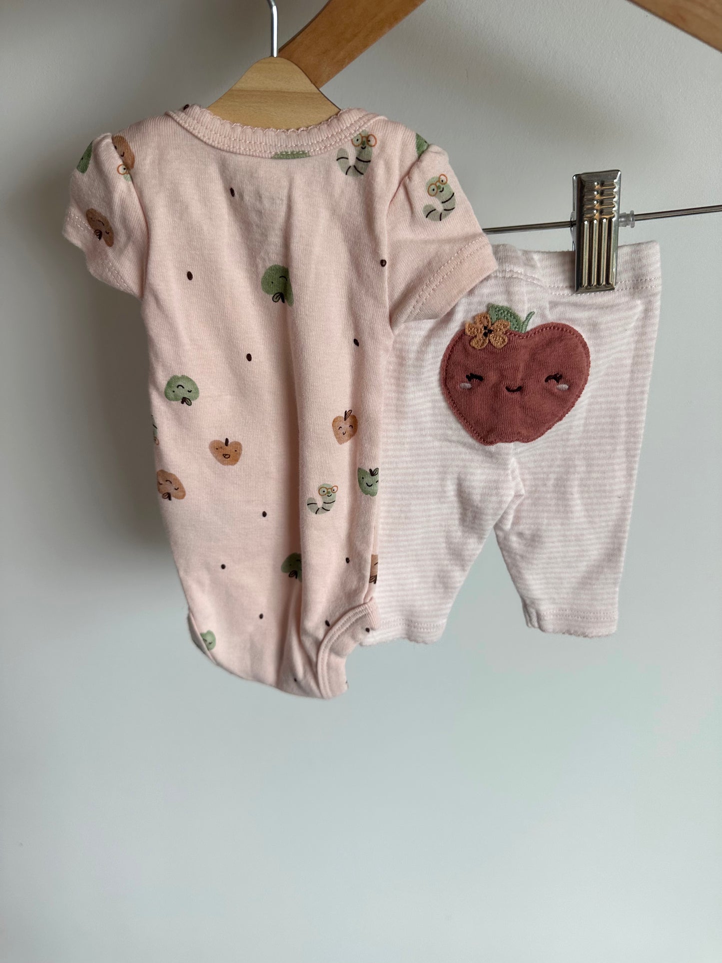 Preemie Book Worm Bodysuit + Pants Set / Preemie