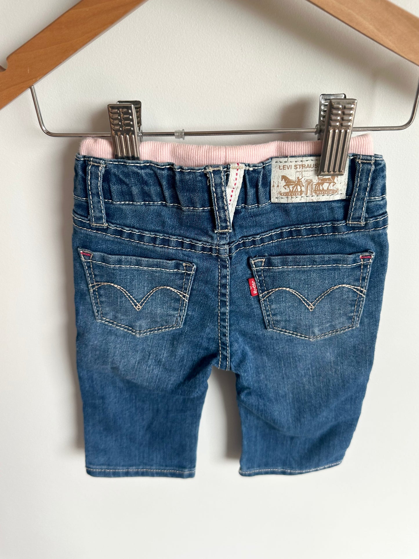 Levi's Heart Embroidered Jeans / 3-6m