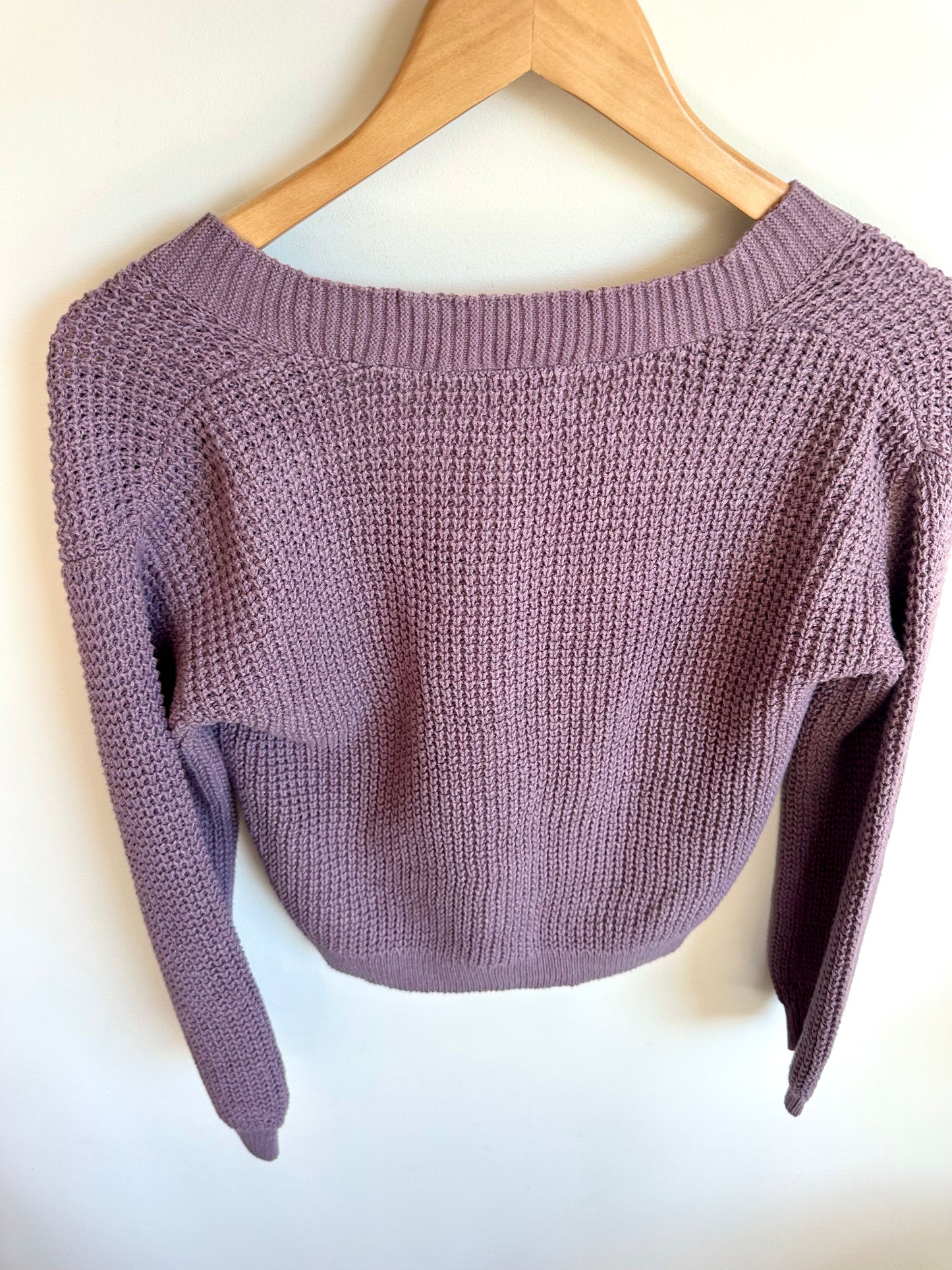 Cat & Jack Plum Knit Cardigan / 10-12 years