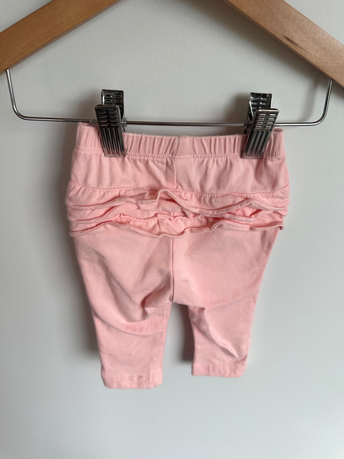 Pink Ruffle Pants / 3-6m