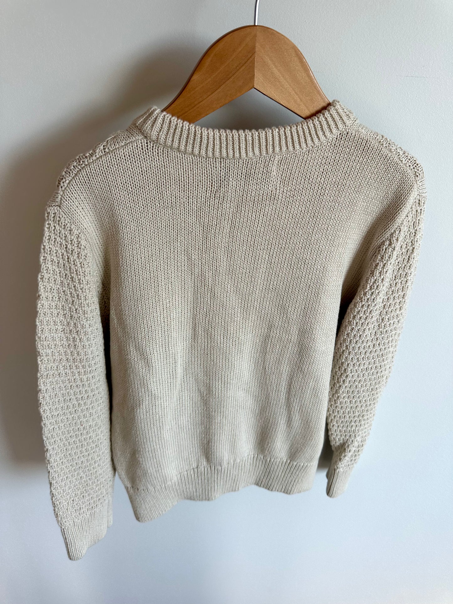 Oat Cable Knit Sweater (With Tags) / 5T