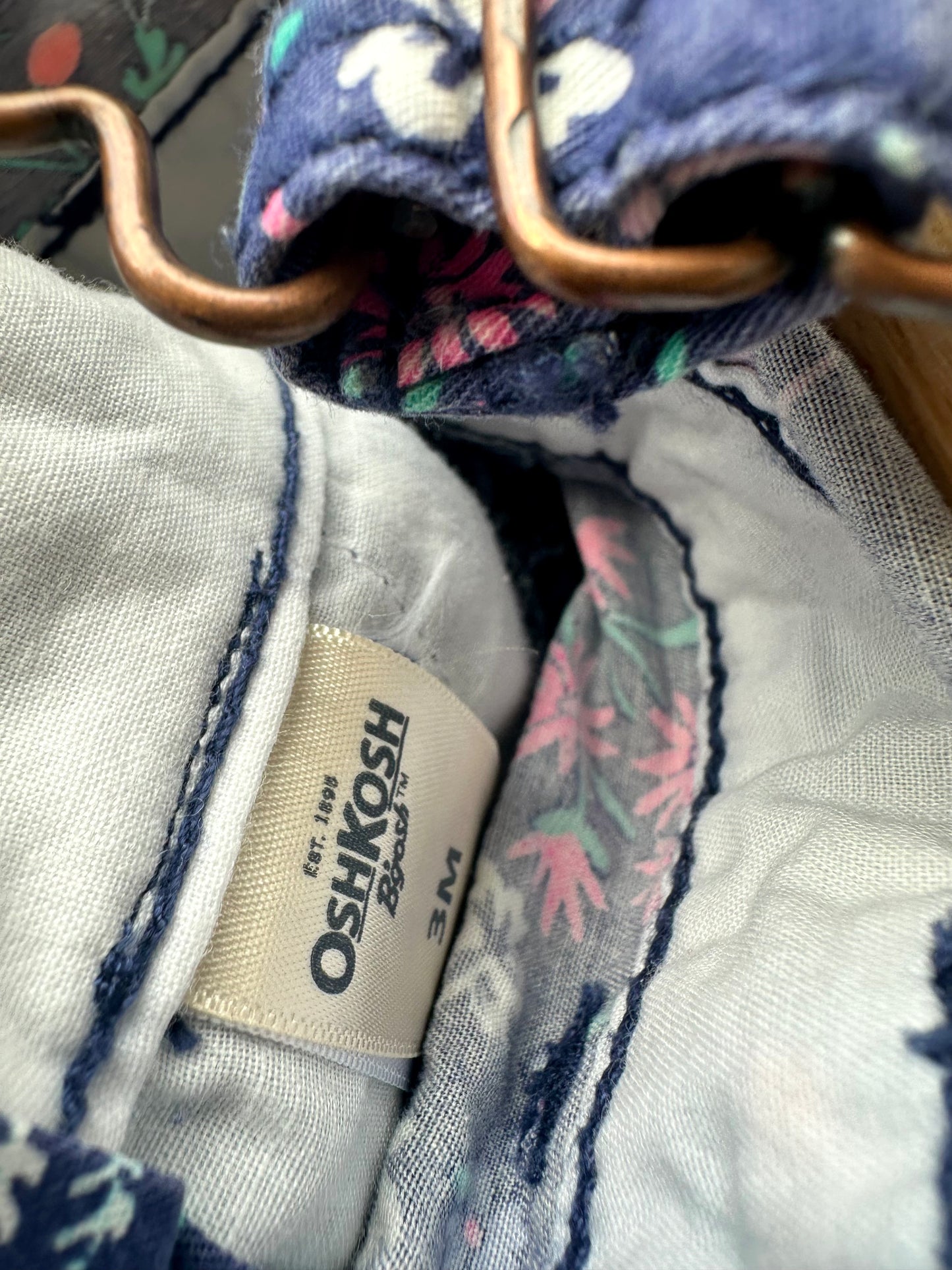 OshKosh Purple Bunny Overalls / 3m