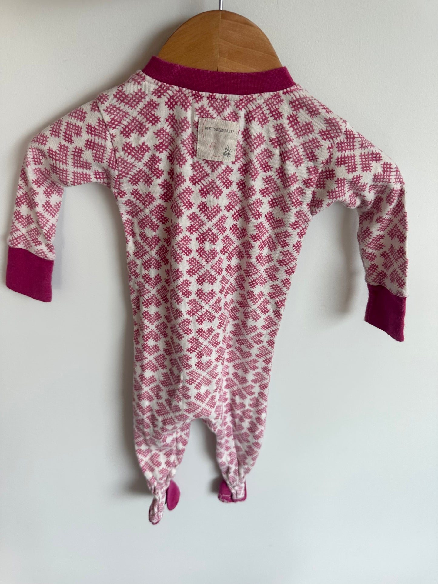 Burt's Bees Pink Sleeper (PLAY) / 3-6m