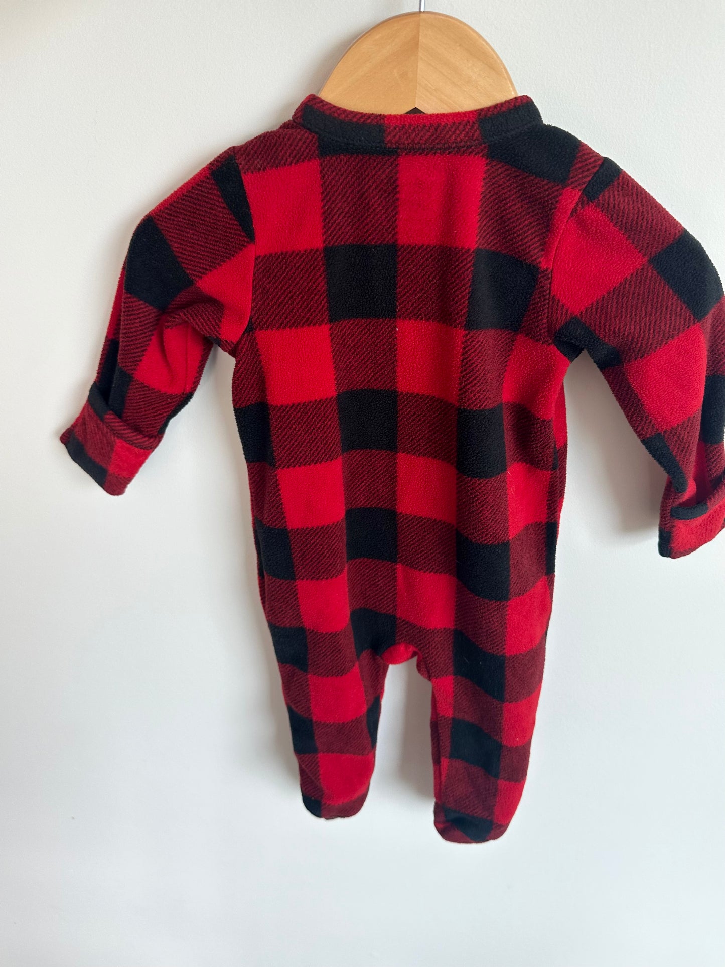 Fleece Buffalo Plaid Sleeper / 3-6m