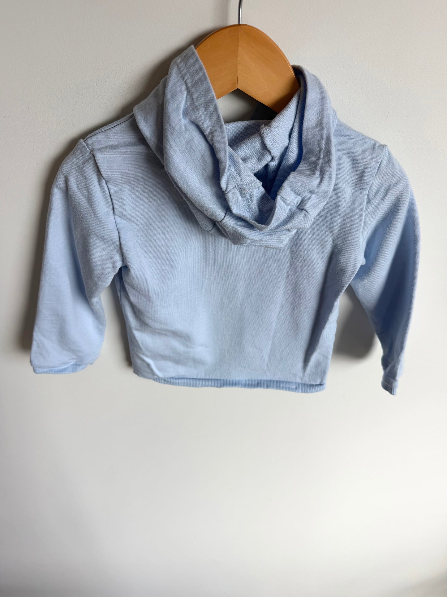 Dusty Blue Hoodie Sweater / 18m